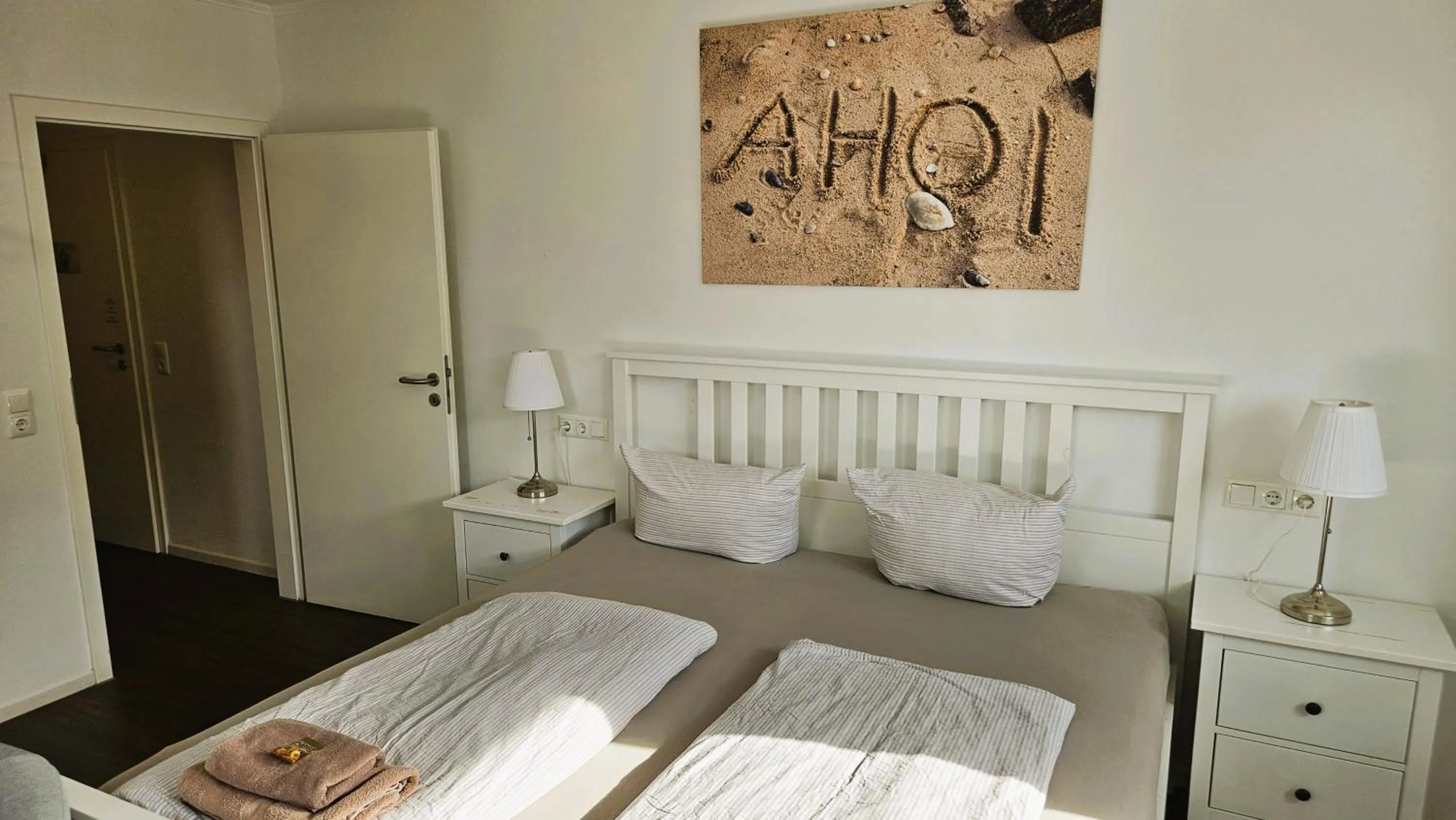 Bed in Hotel Dorfkrug Büsum