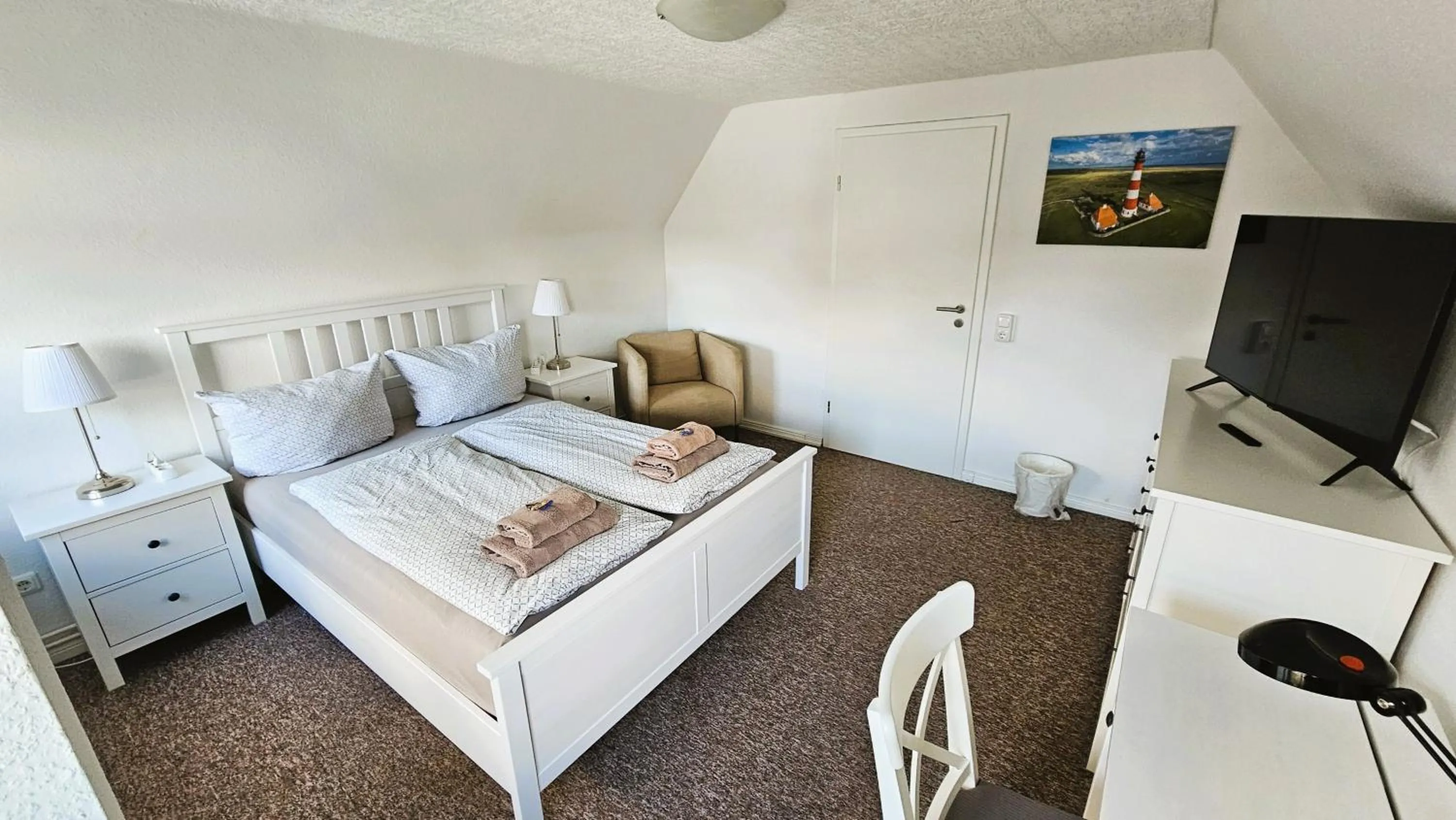 Bed in Hotel Dorfkrug Büsum