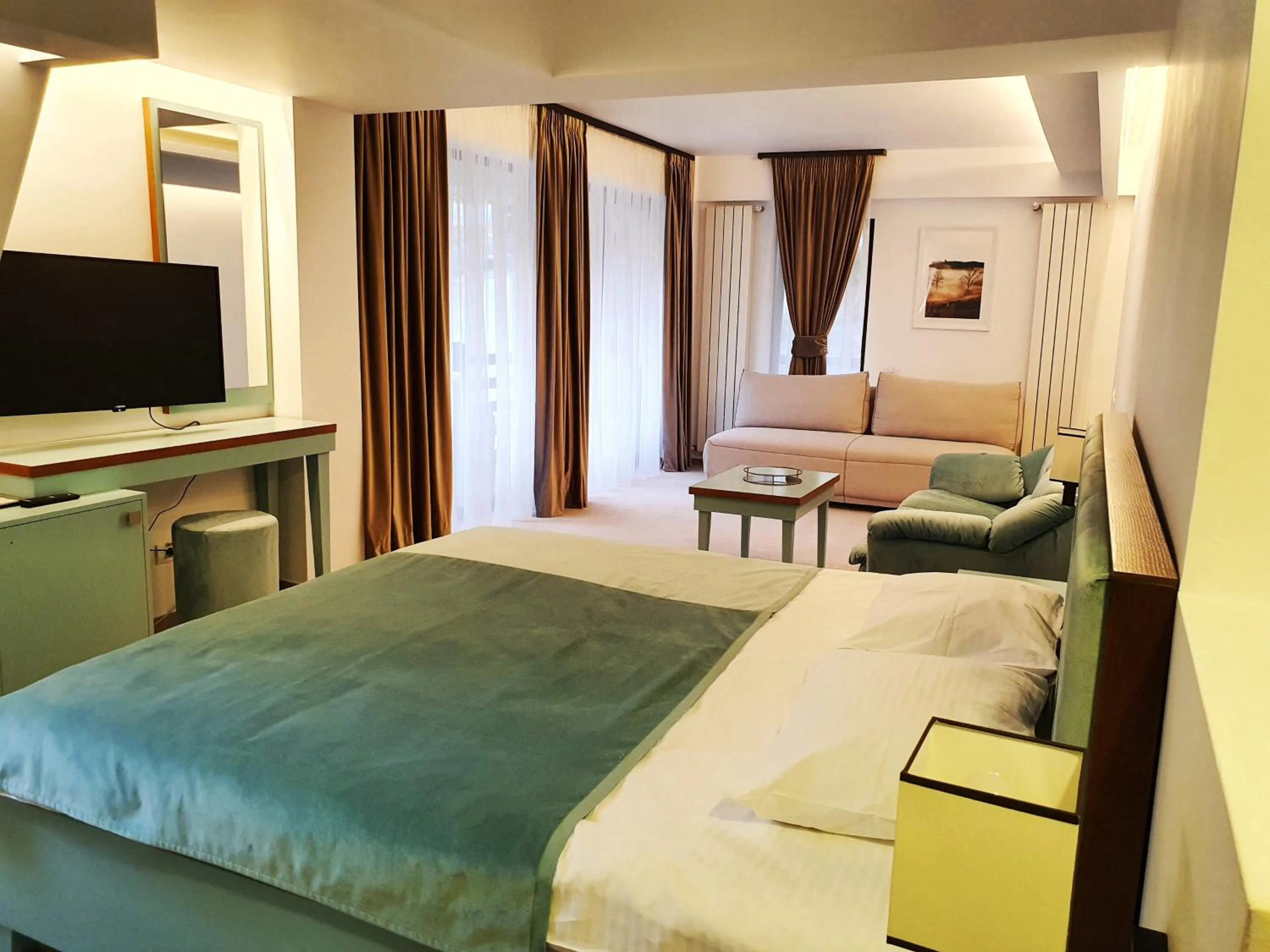 Photo of the whole room, Bed in Casa Varful Cu Dor