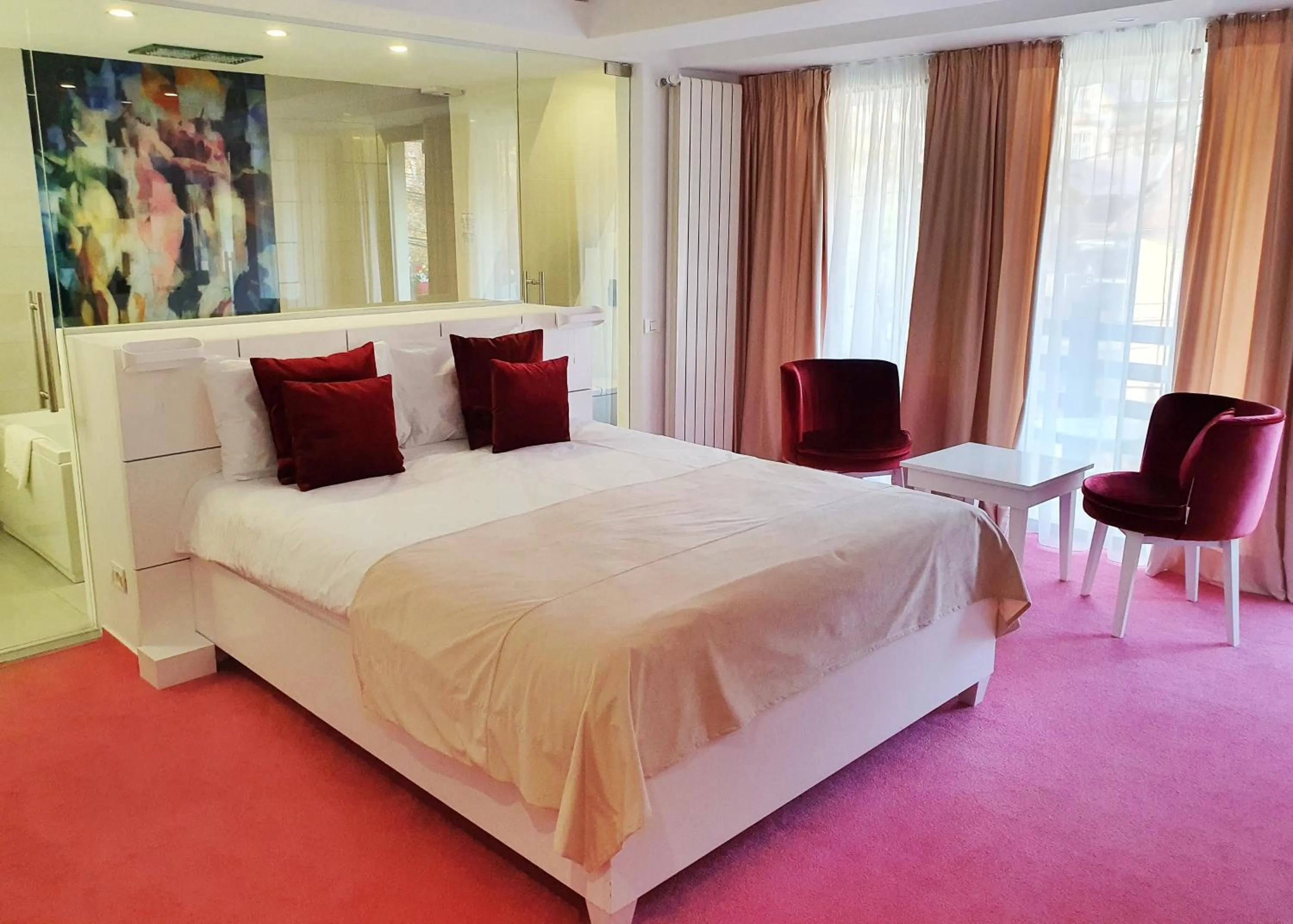 Photo of the whole room, Bed in Casa Varful Cu Dor