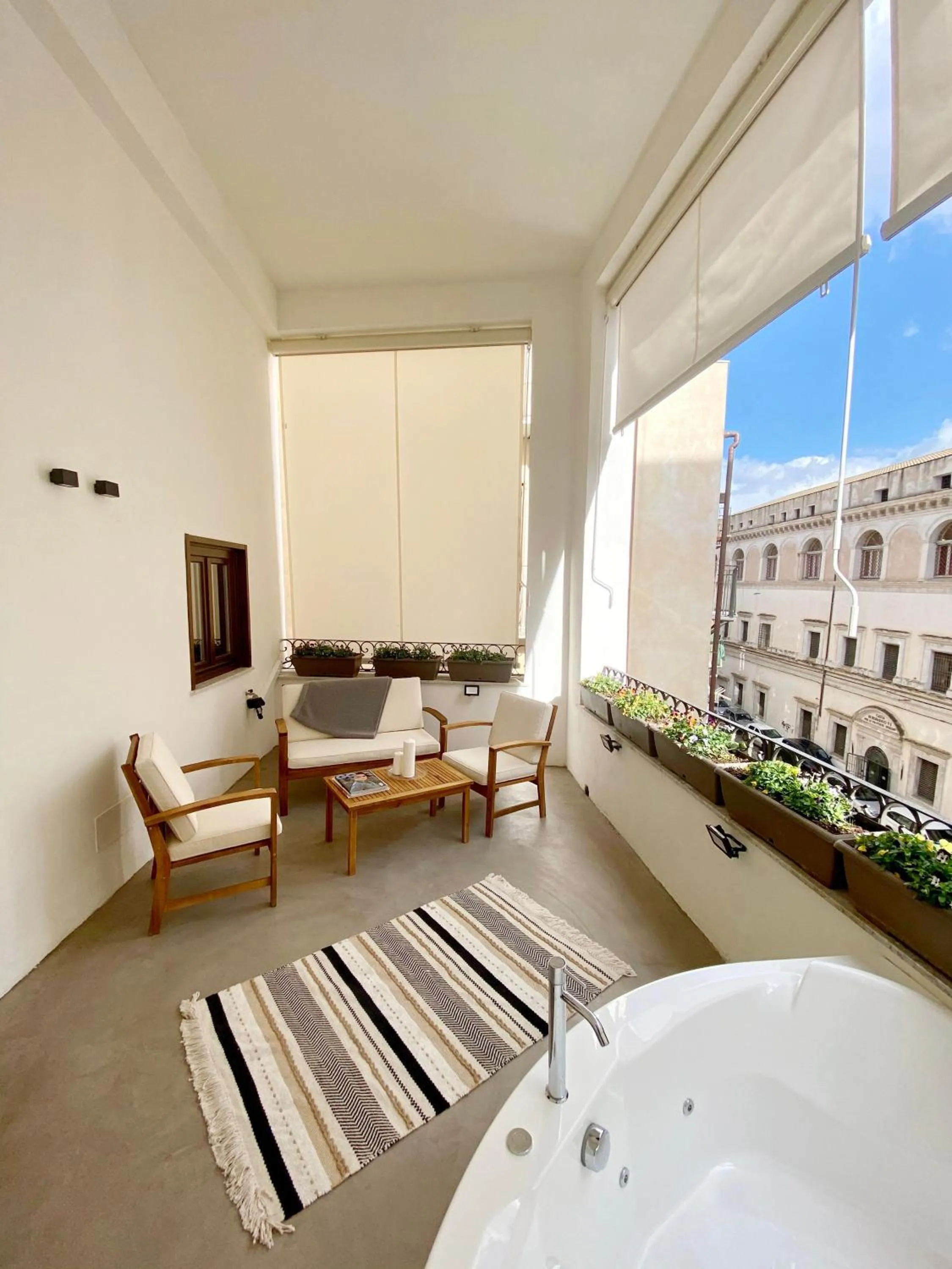 Patio, Bed in Casa Nostra Boutique Hotel & Spa