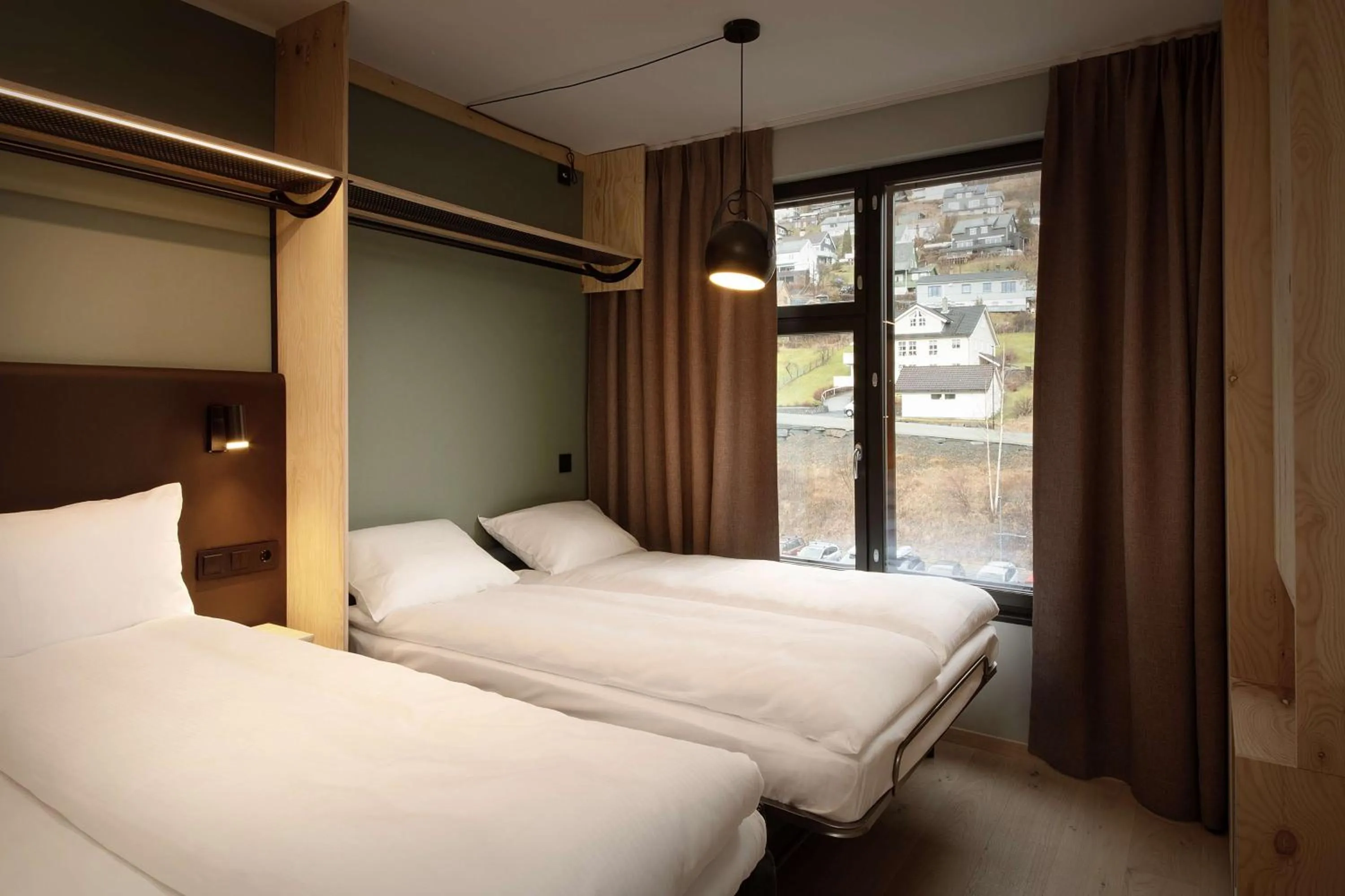 Bedroom, Bed in Scandic Voss