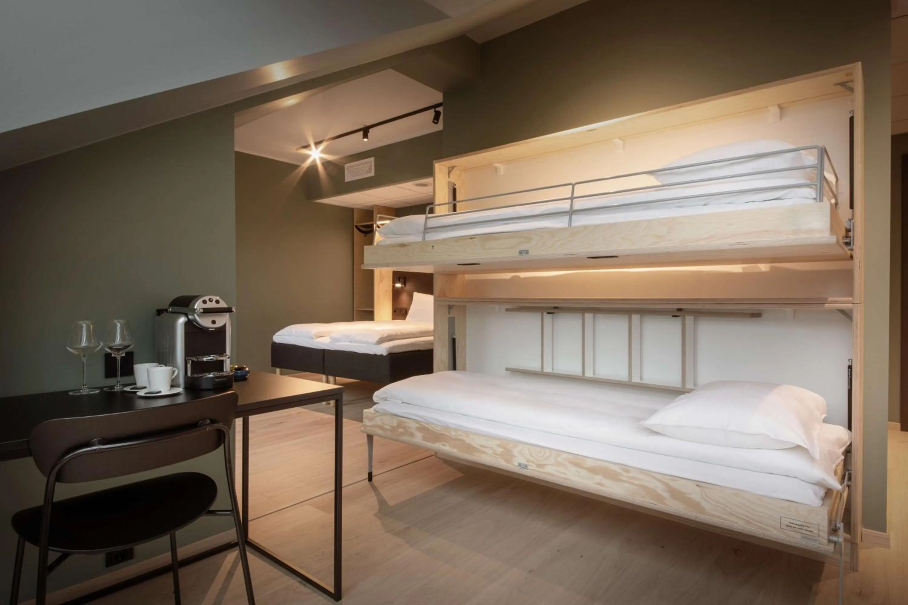 Photo of the whole room, Bed in Scandic Voss