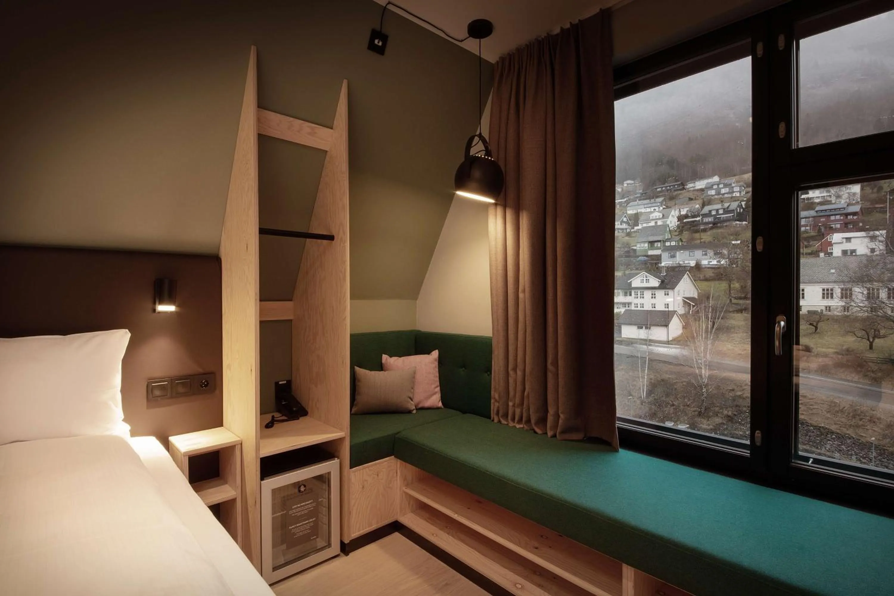 Bedroom, Bed in Scandic Voss