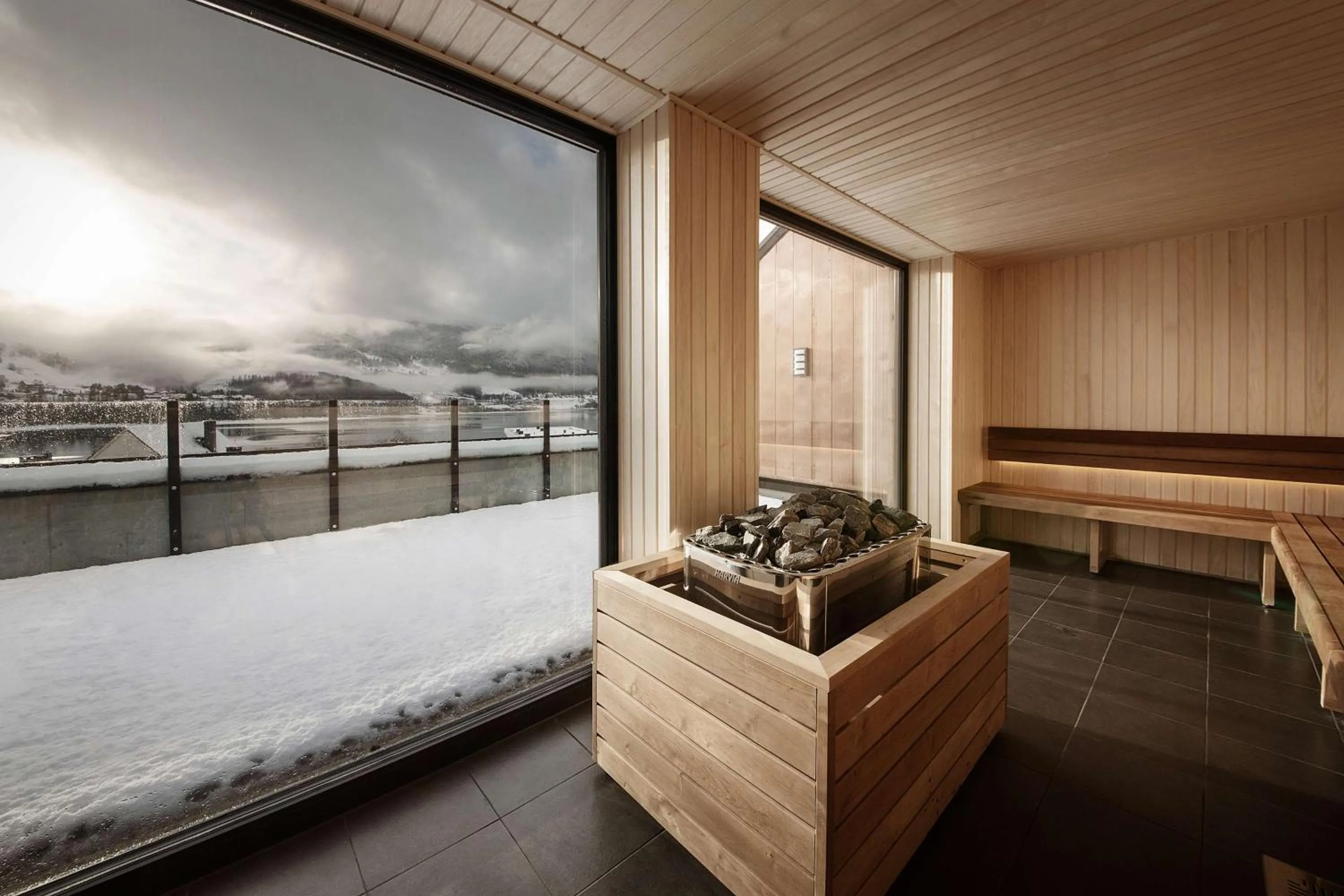 Sauna, Bed in Scandic Voss