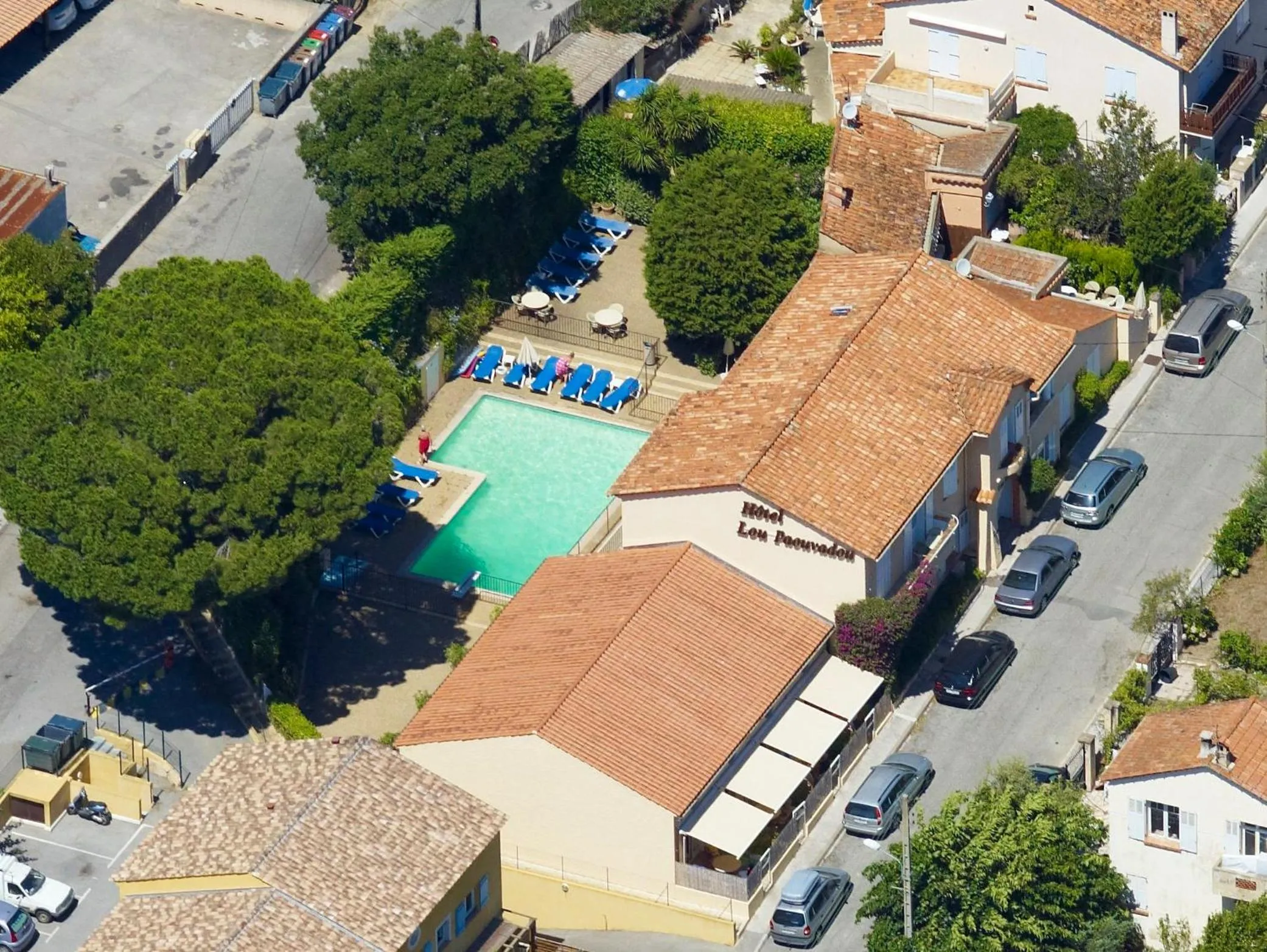 Bird's eye view in Hôtel Lou Paouvadou