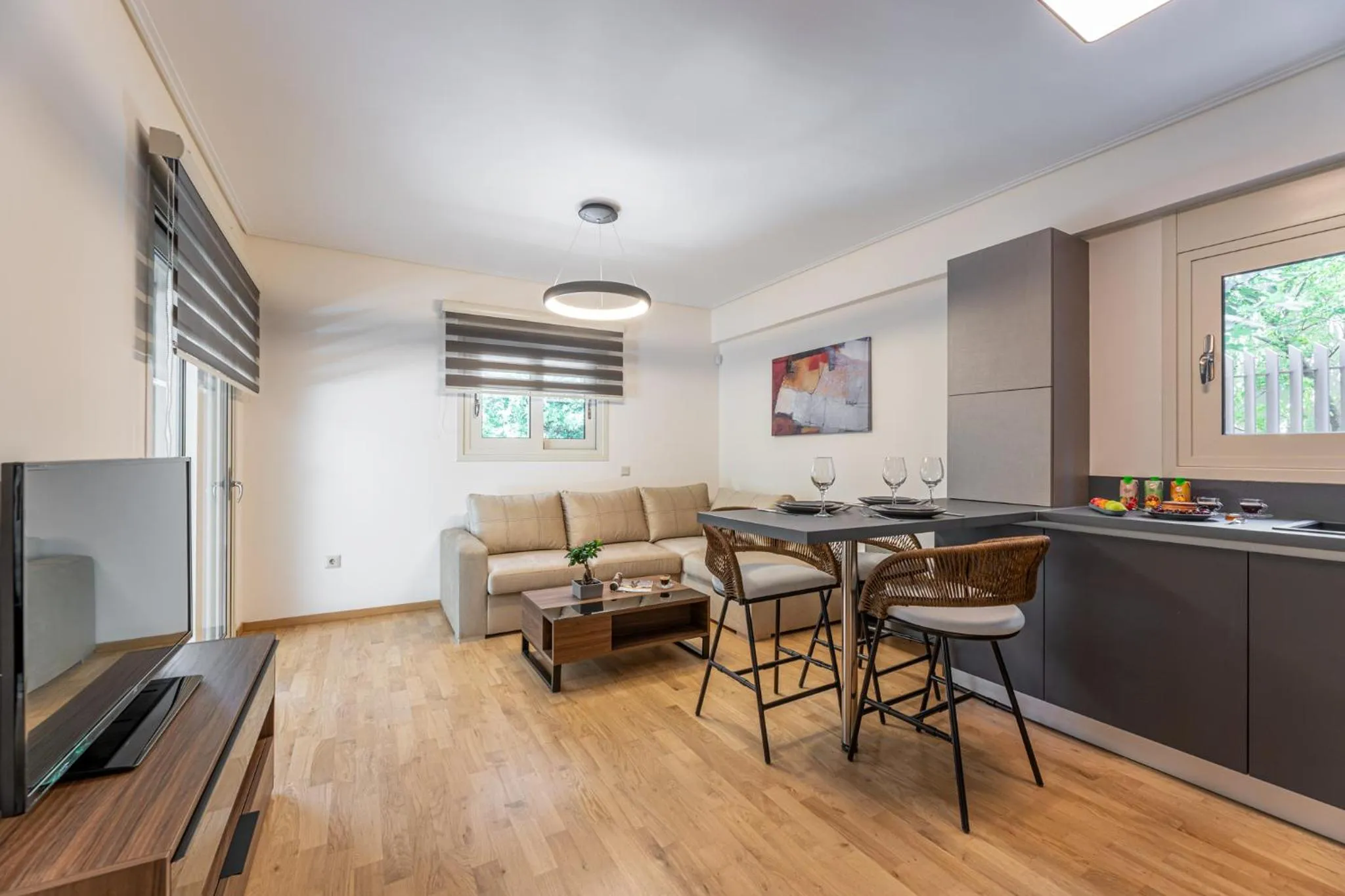 Living room in Olygreen Athens Residences