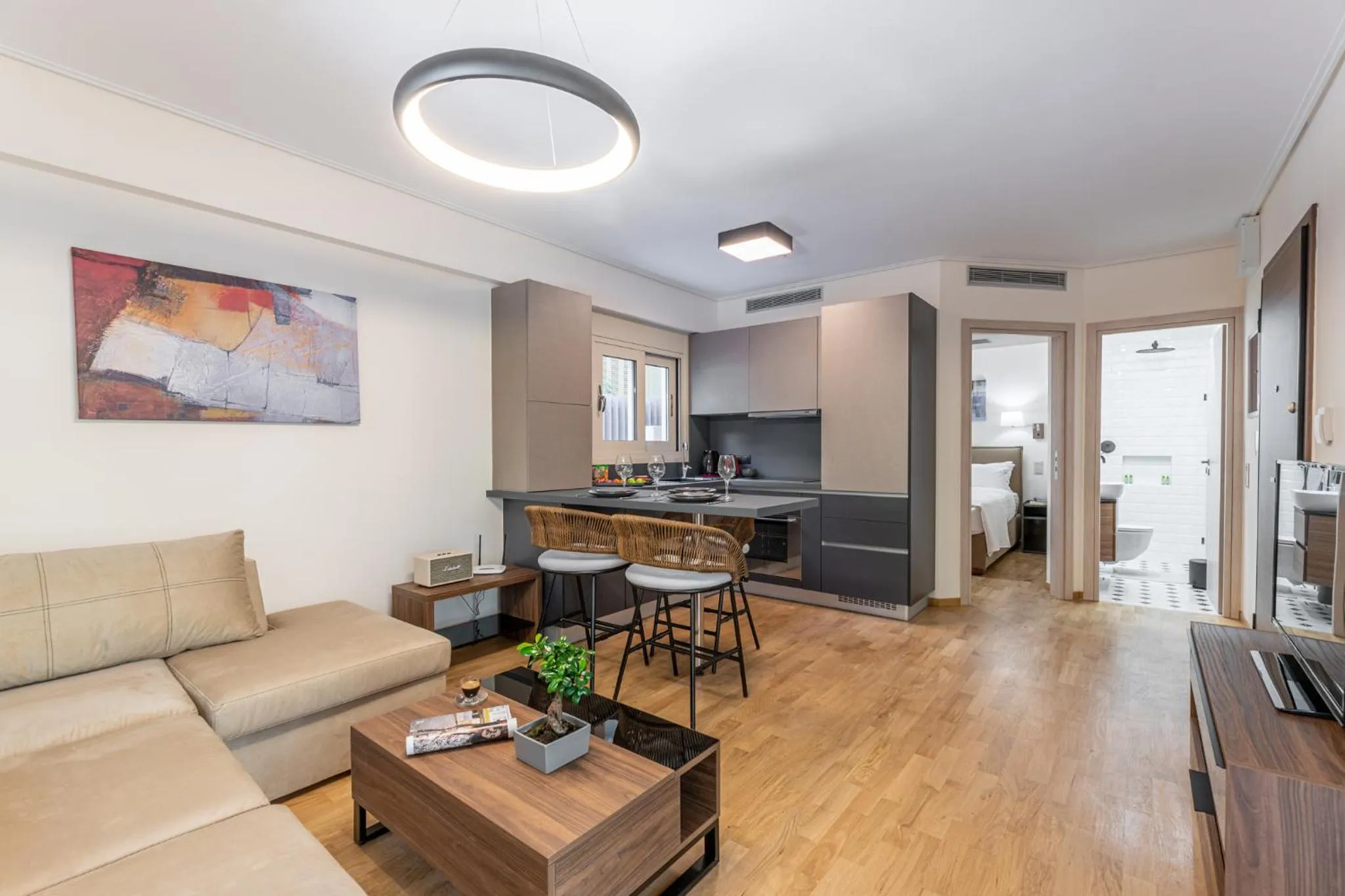 Living room in Olygreen Athens Residences