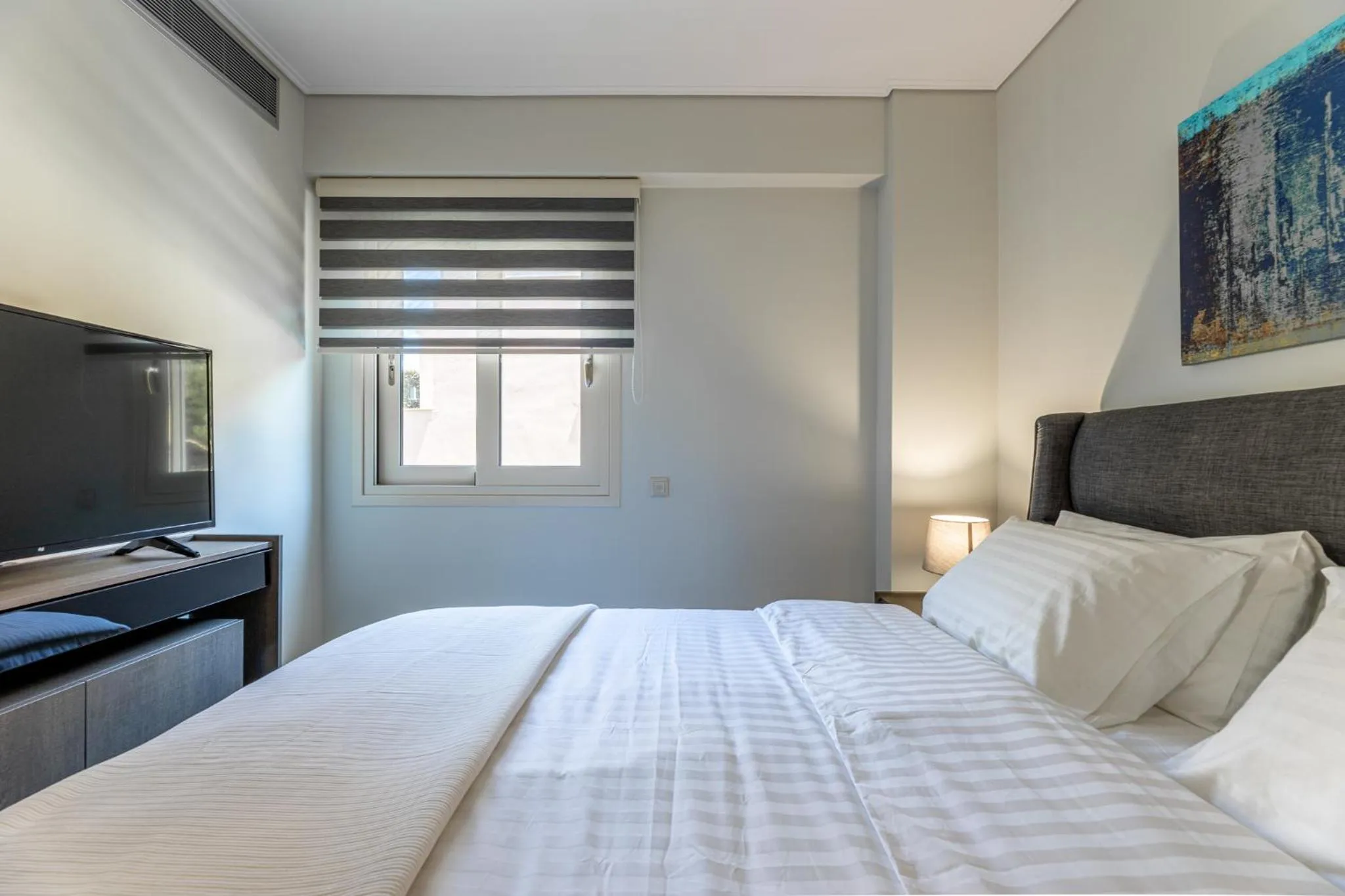 Bed in Olygreen Athens Residences