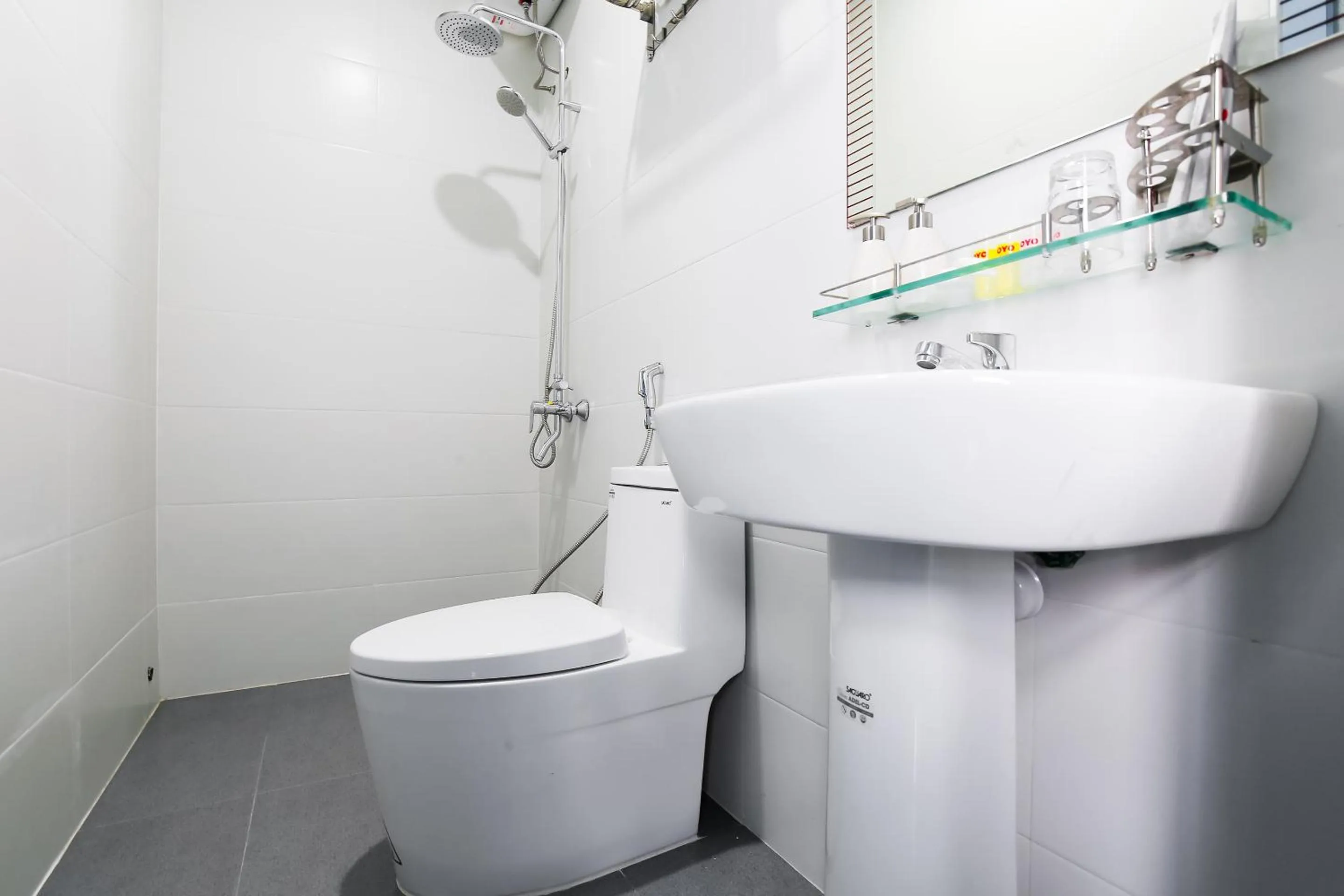 Bathroom in Santorini House and Coffee