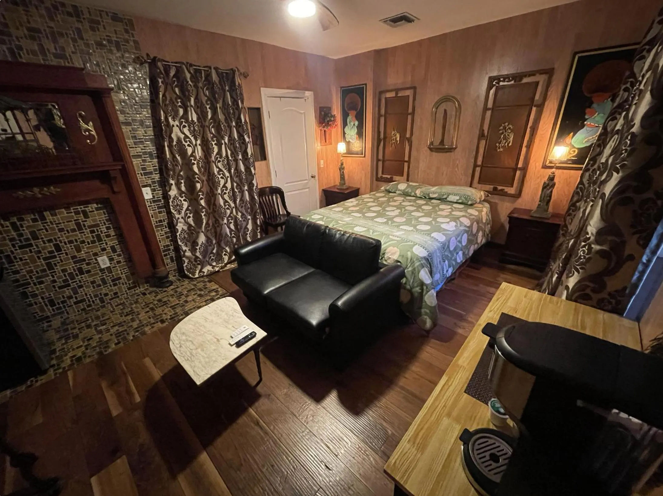 Bed in NYC Townhouse Apartment