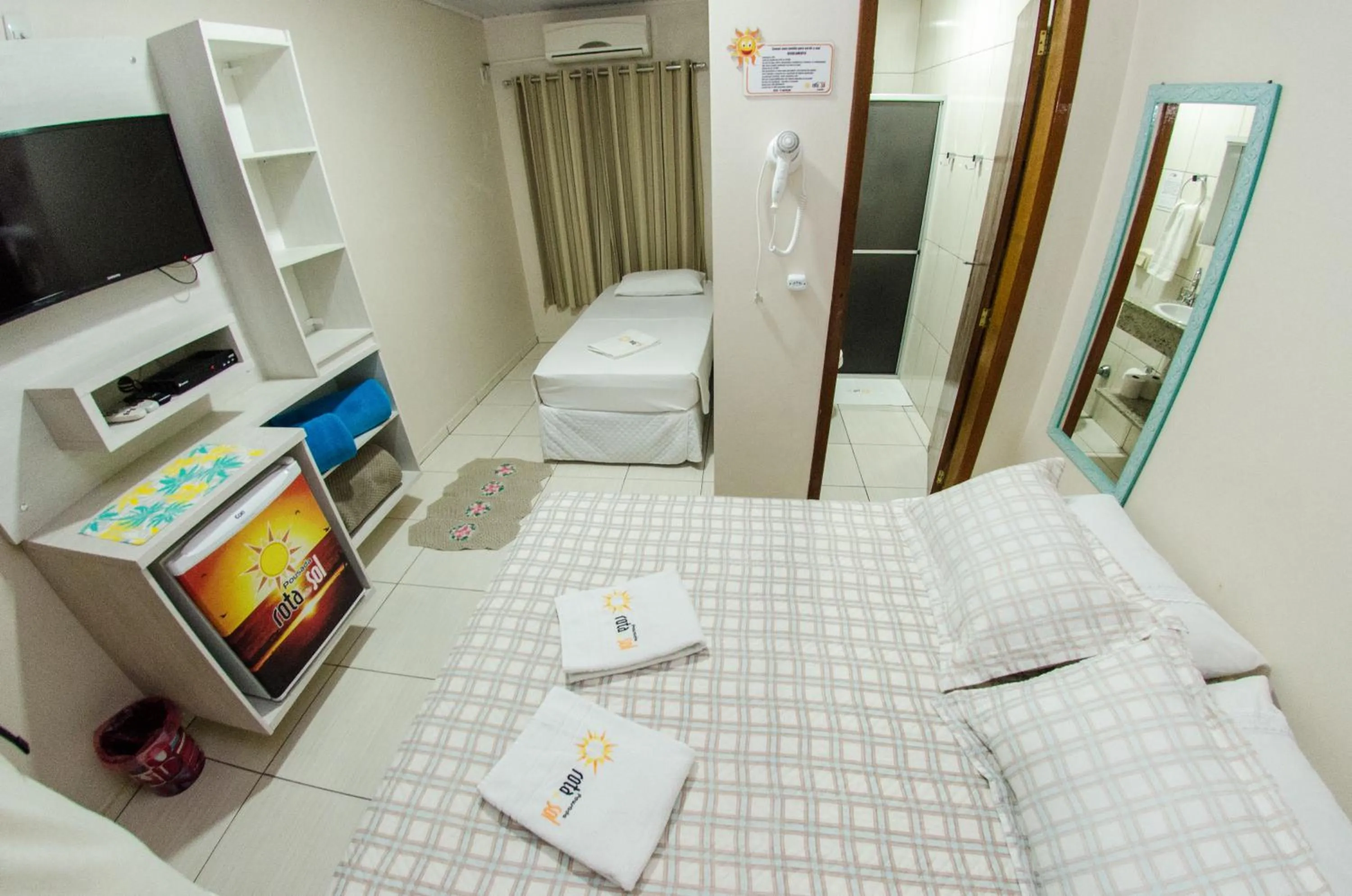 Bedroom, Bed in Pousada Rota do Sol