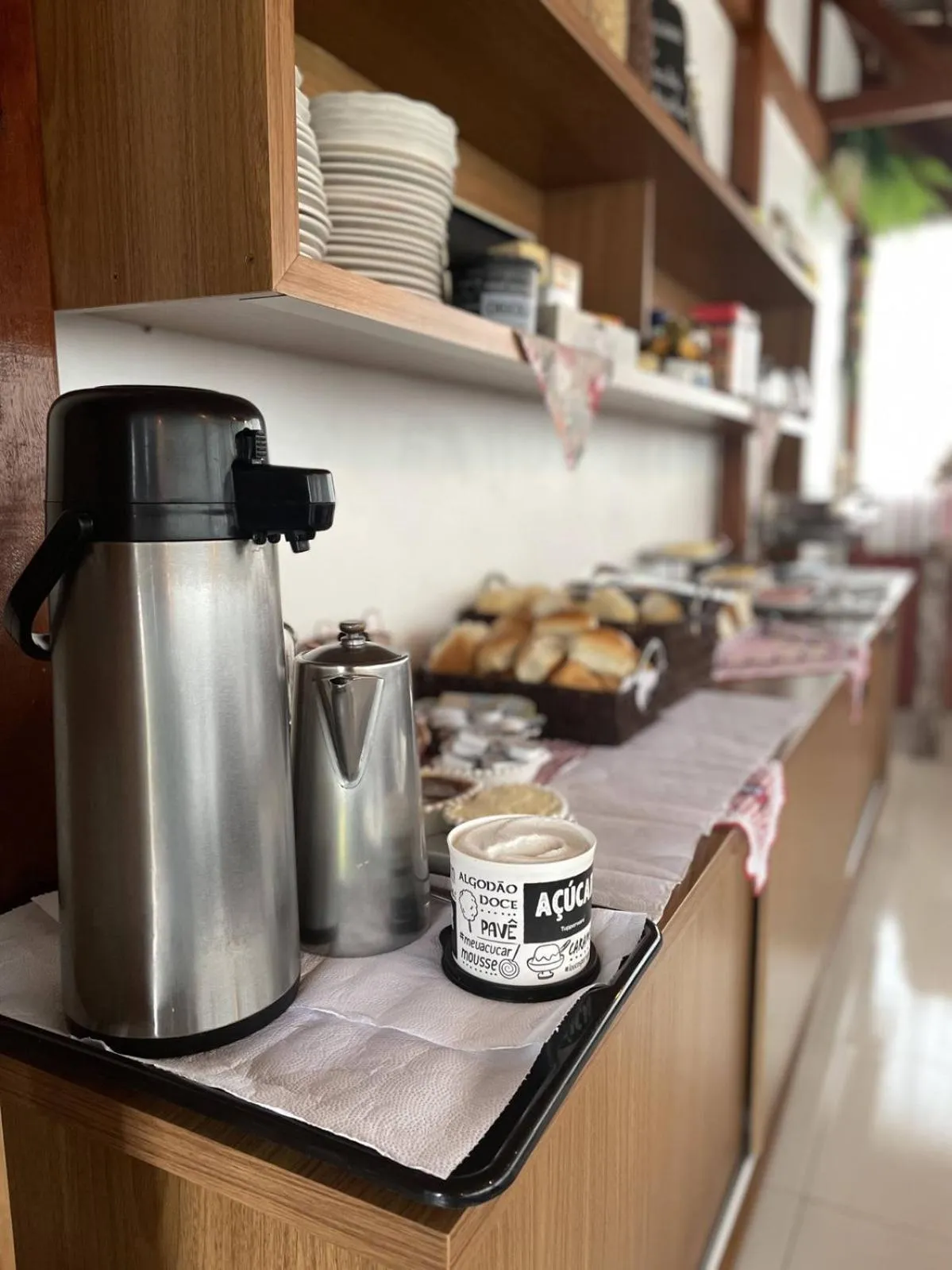 Buffet breakfast in Pousada Rota do Sol