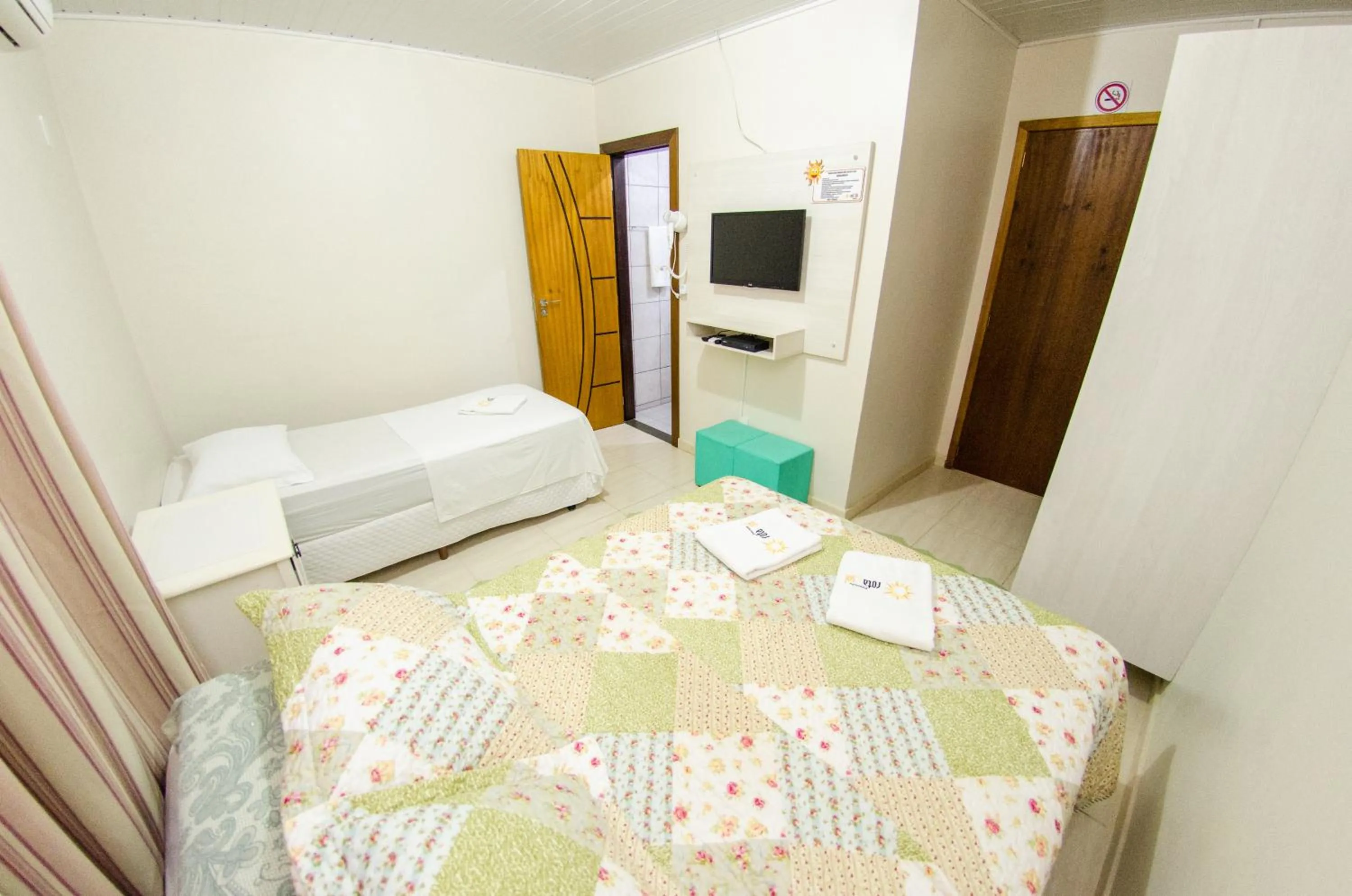 Bedroom, Bed in Pousada Rota do Sol