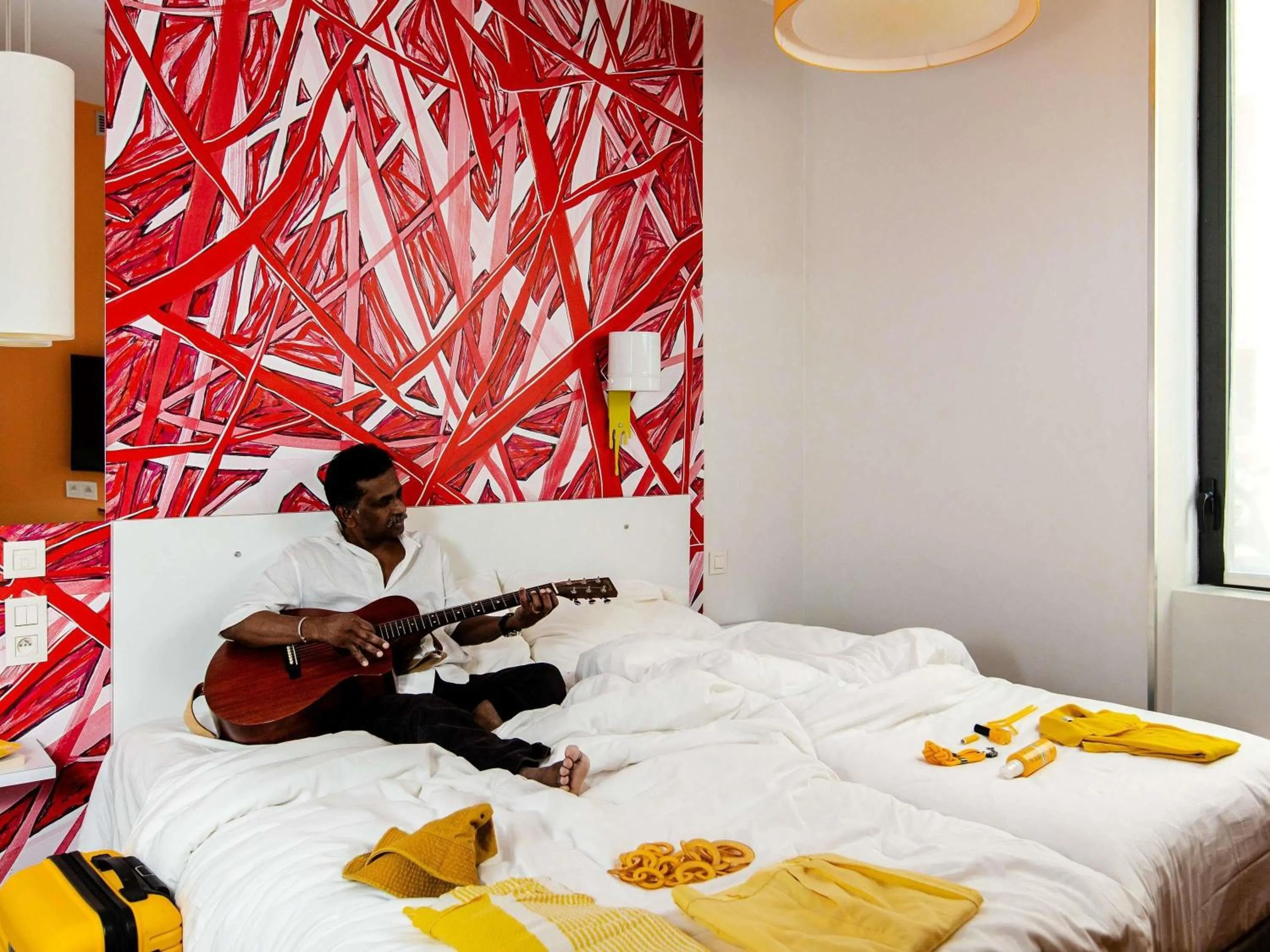 Bedroom, Bed in ibis Styles Paris La Défense Courbevoie