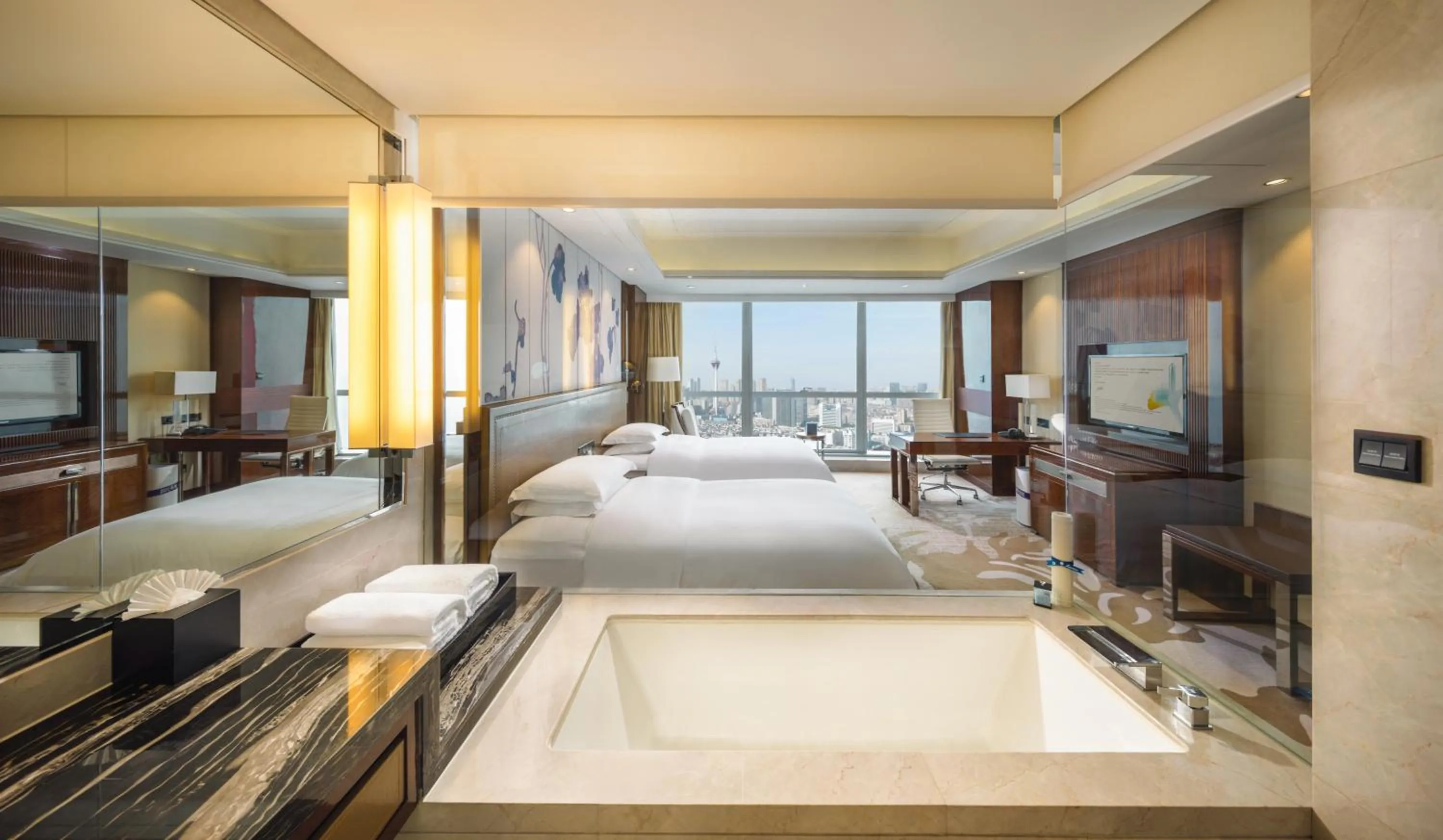 Photo of the whole room, Bed in Minyoun Chengdu Dongda Hotel