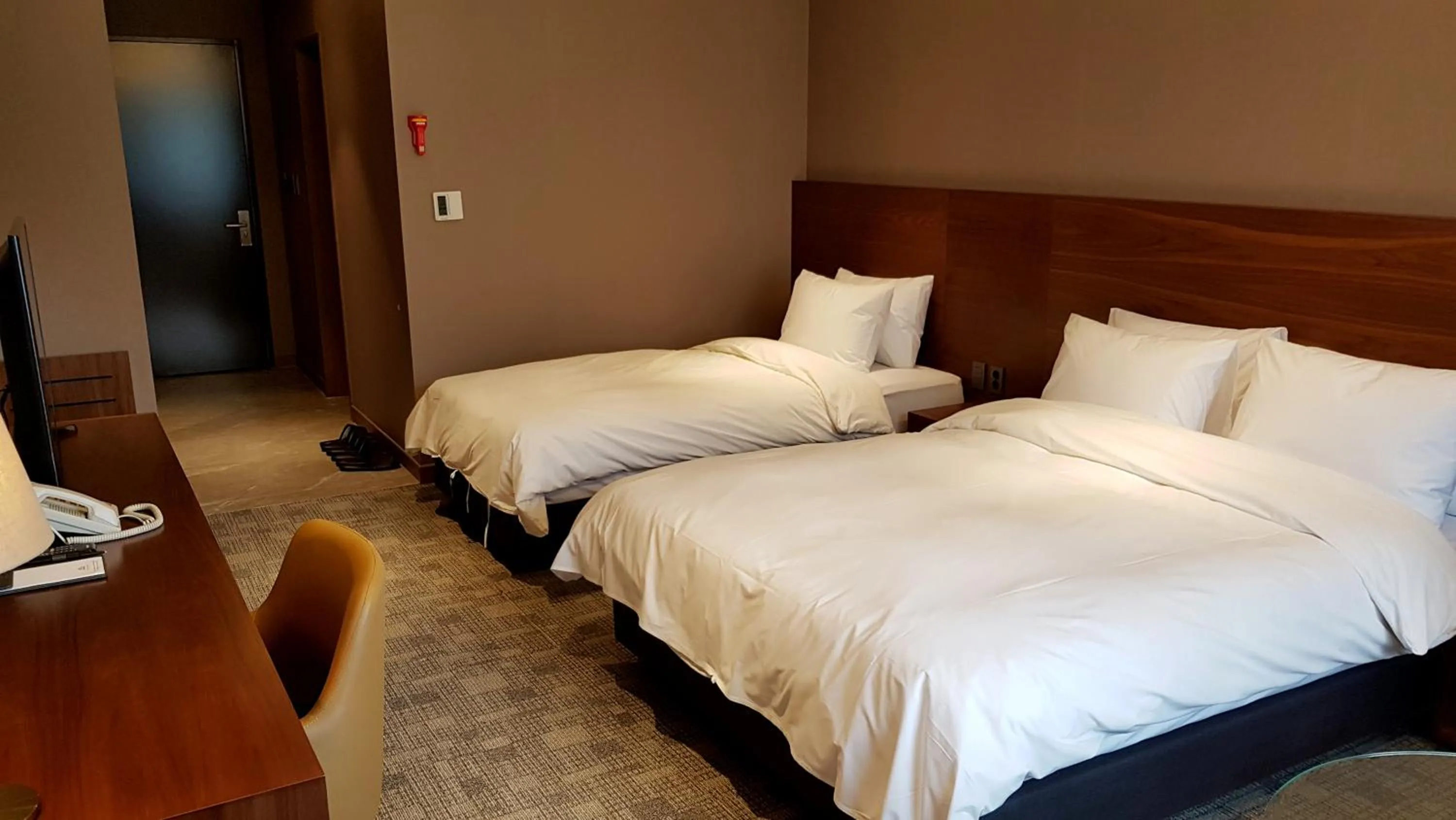 Bed in Mudeung Park Hotel