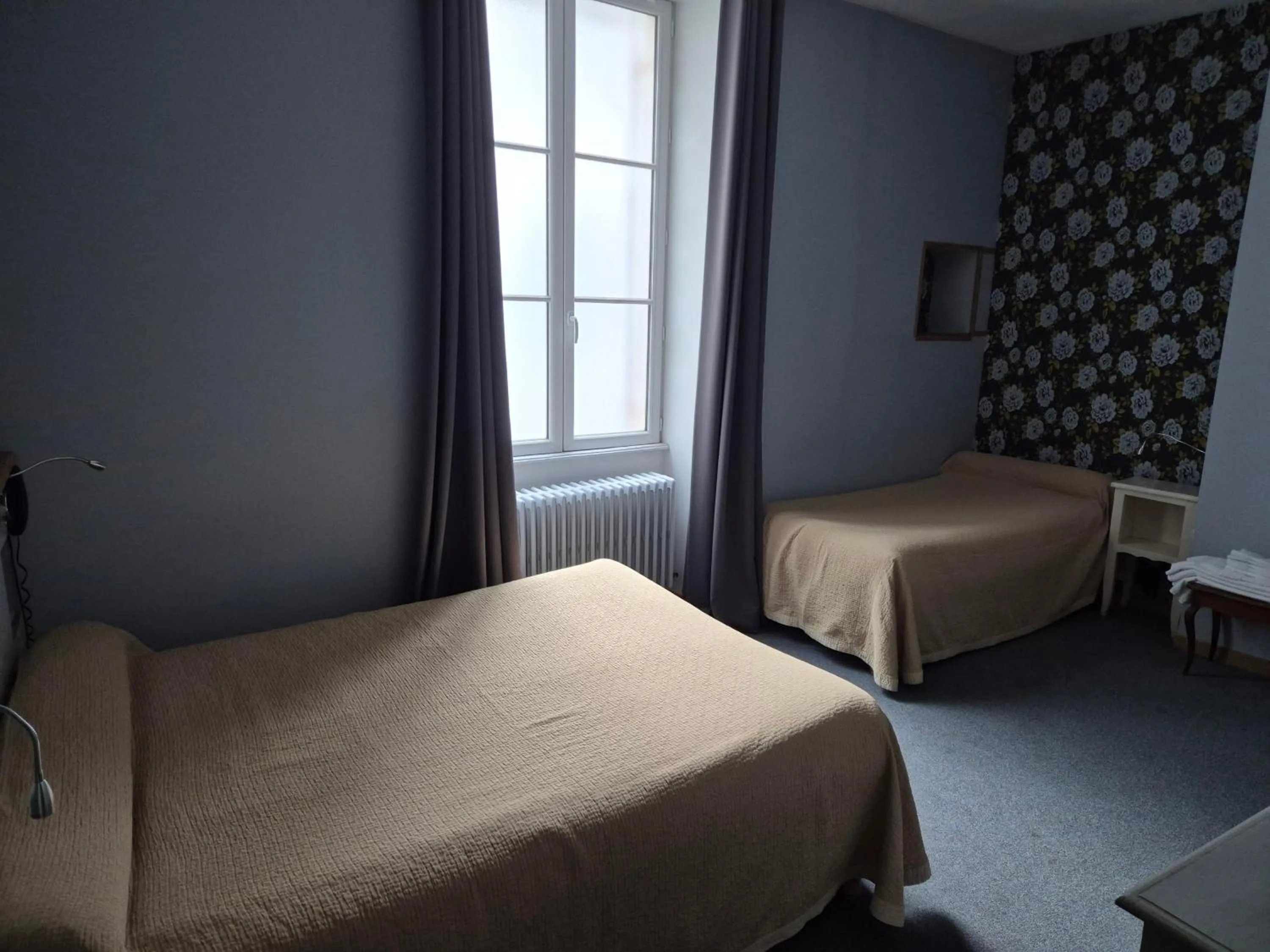 Bed in Hotel Saint Jean