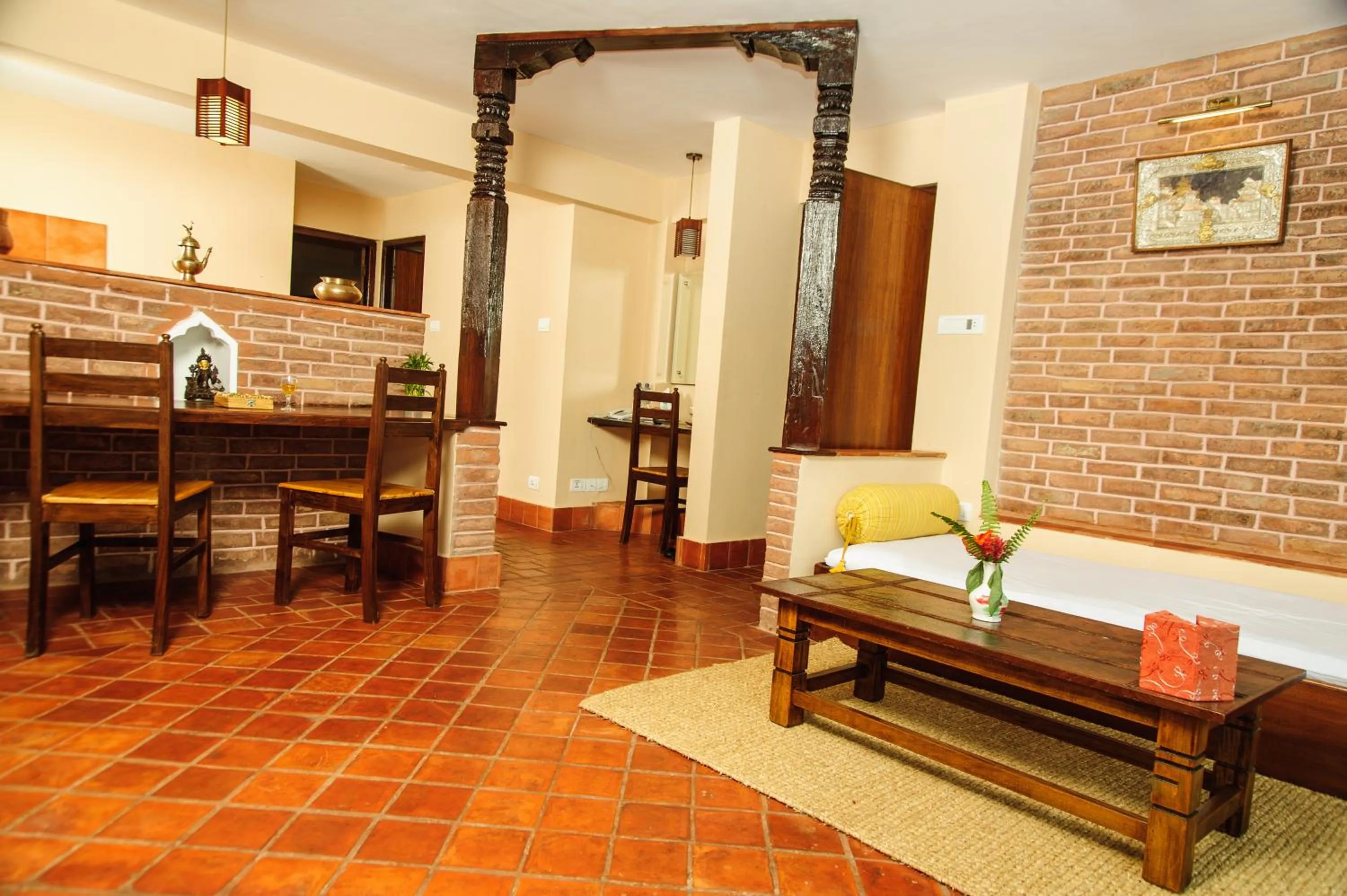 Living room in Thagu Chhen, a Boutique Hotel