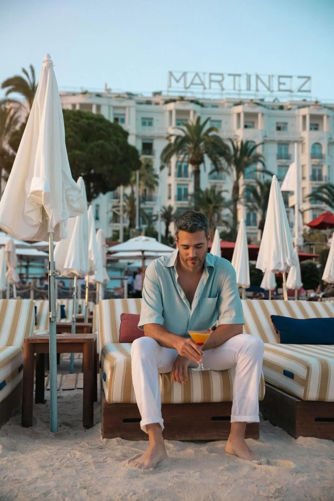 Beach in Hôtel Martinez, in The Unbound Collection by Hyatt