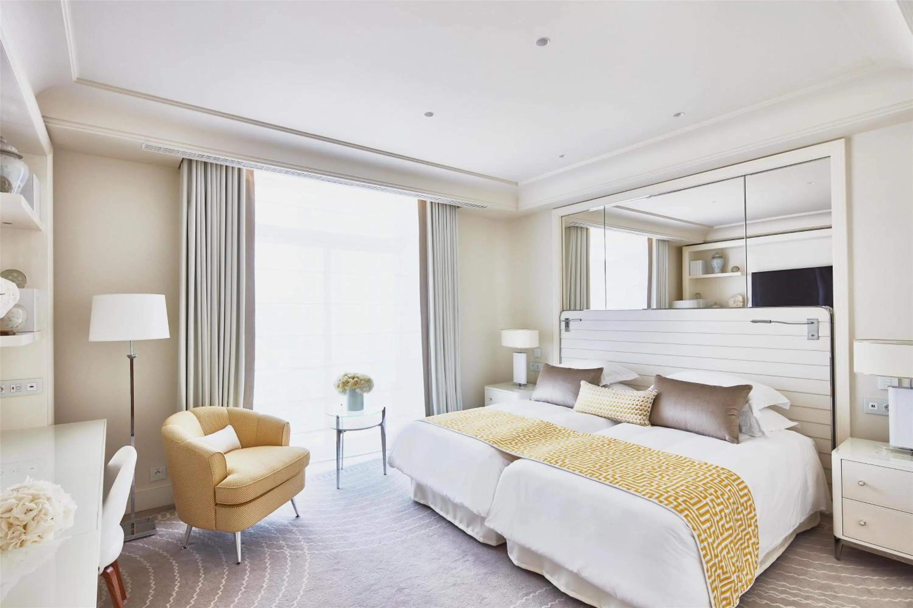 Bedroom, Bed in Hôtel Martinez, in The Unbound Collection by Hyatt