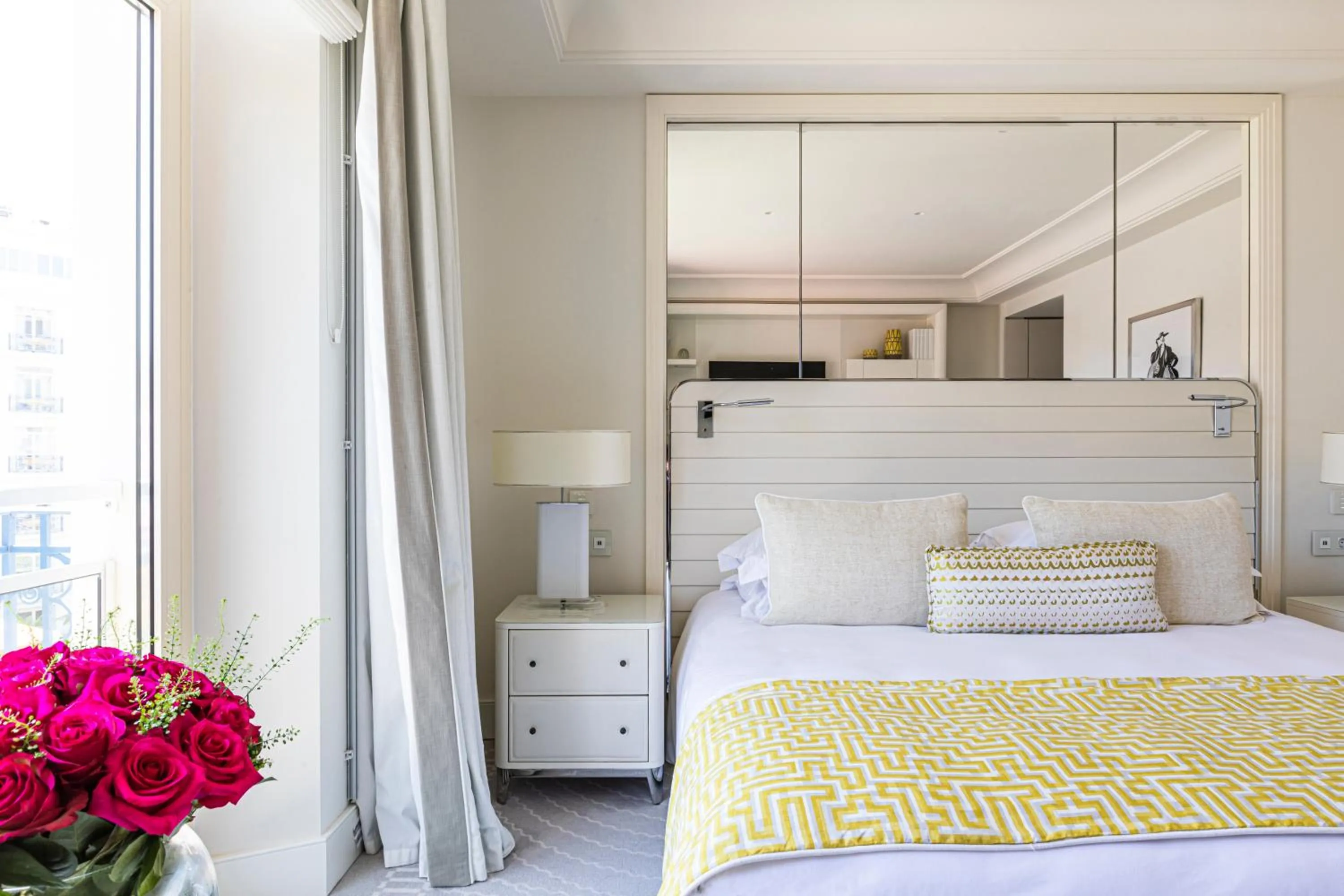 Bedroom, Bed in Hôtel Martinez, in The Unbound Collection by Hyatt