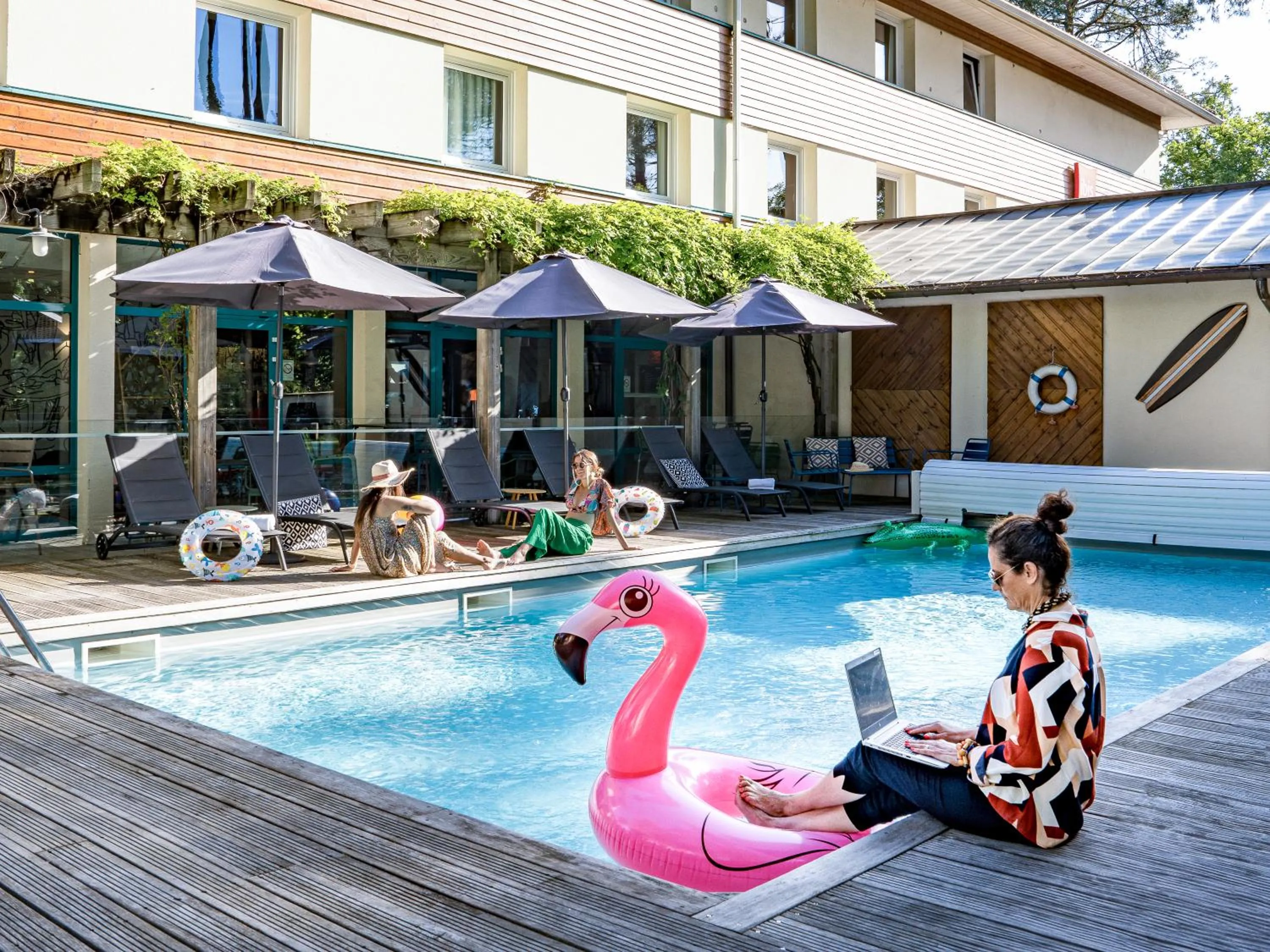 Swimming pool in ibis Arcachon la Teste de Buch