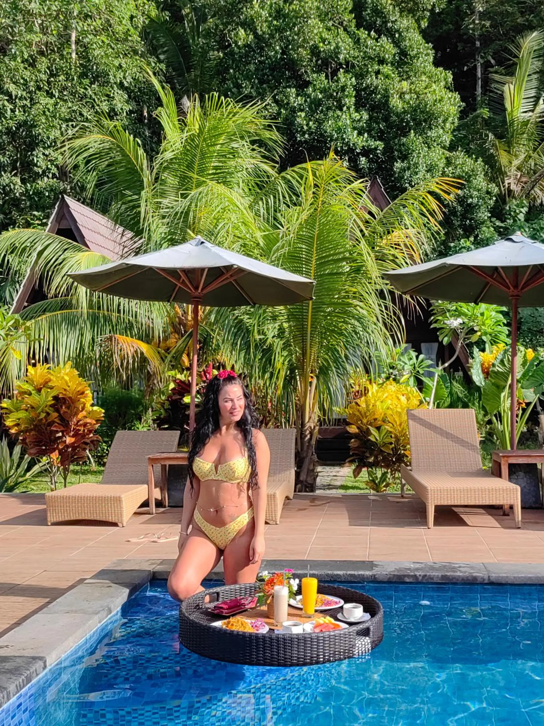 Natural landscape in Mahaloka Valley Nusa Penida