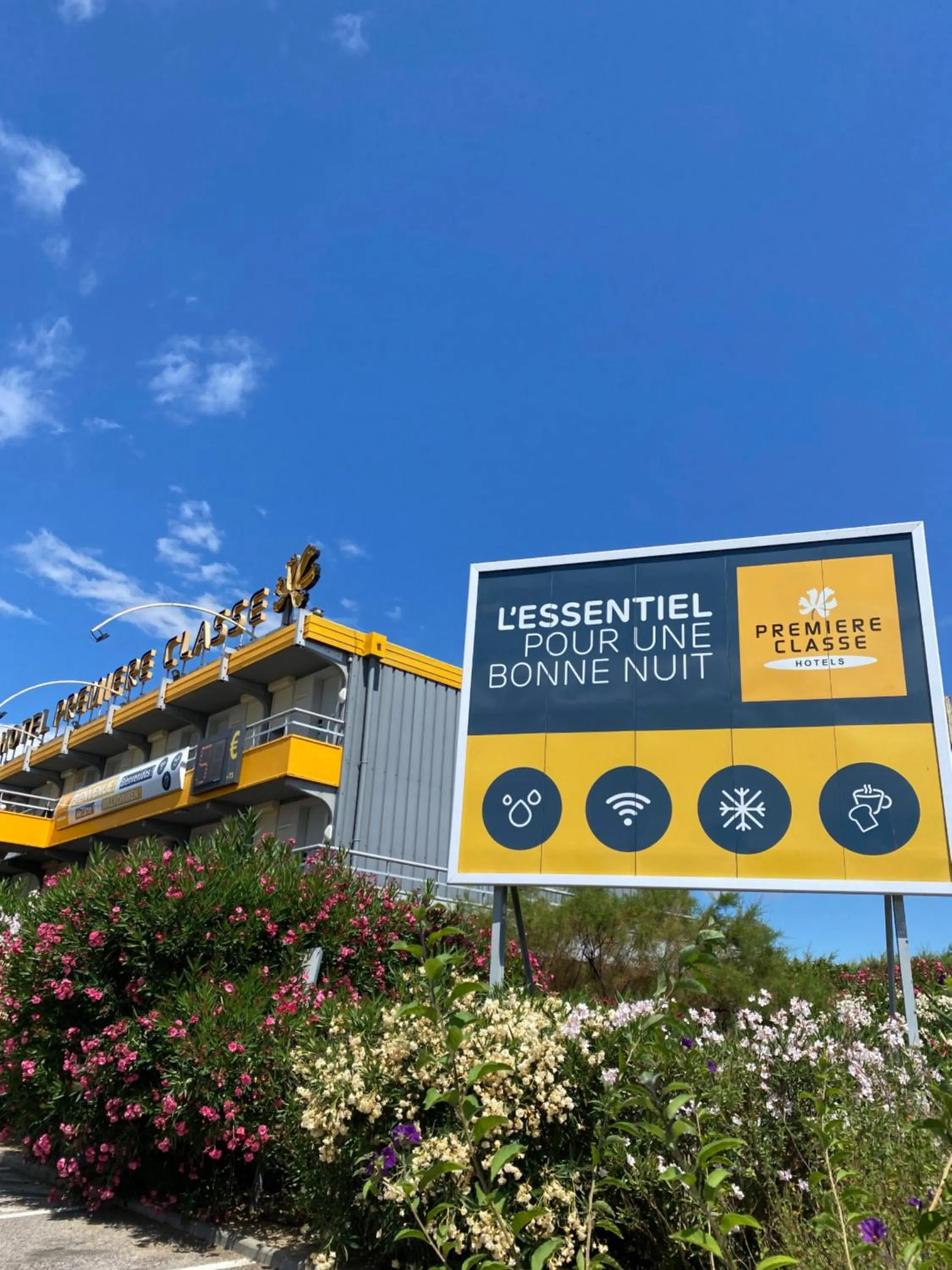 Property logo or sign in Premiere Classe Perpignan Sud