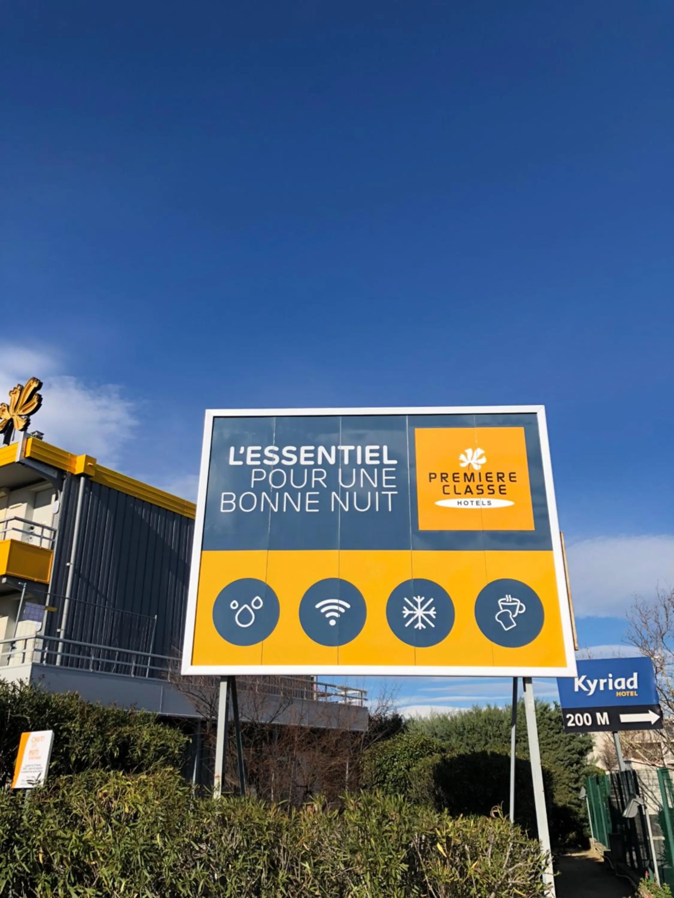 Property logo or sign in Premiere Classe Perpignan Sud