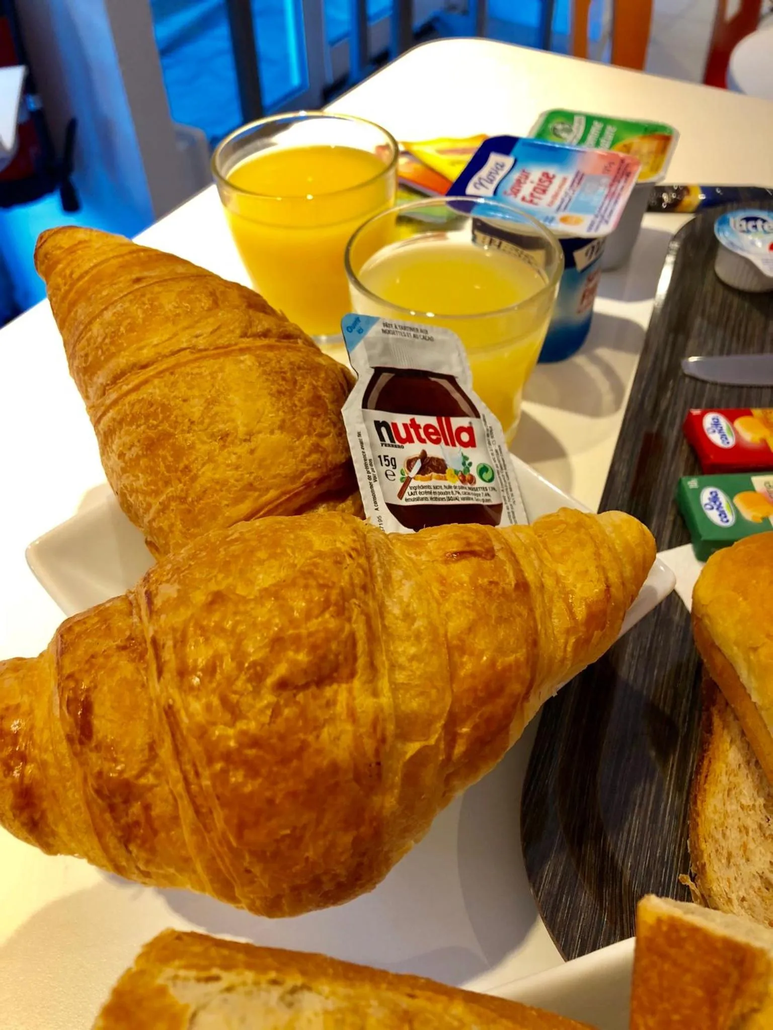 Continental breakfast in Premiere Classe Perpignan Sud