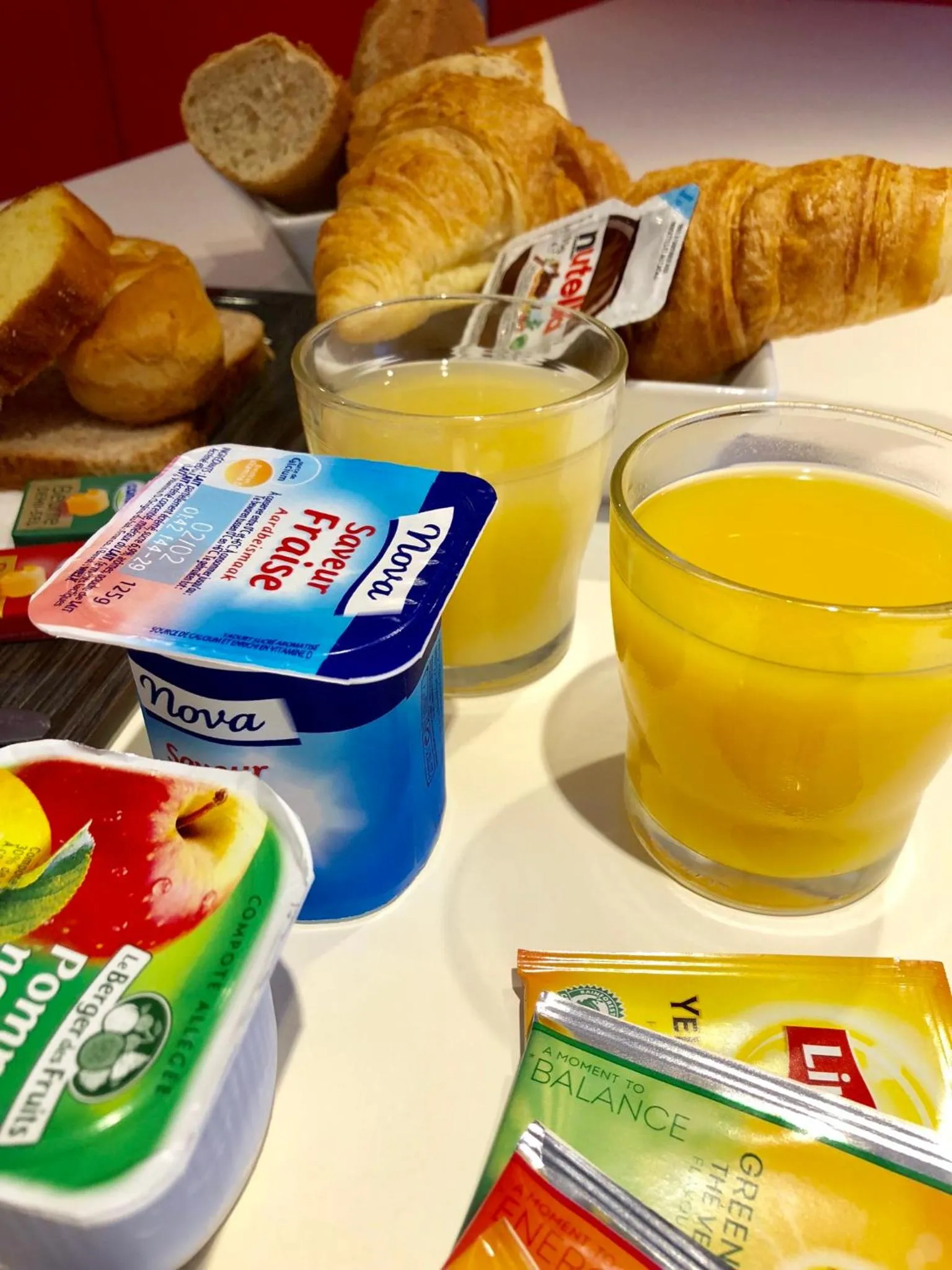 Continental breakfast in Premiere Classe Perpignan Sud