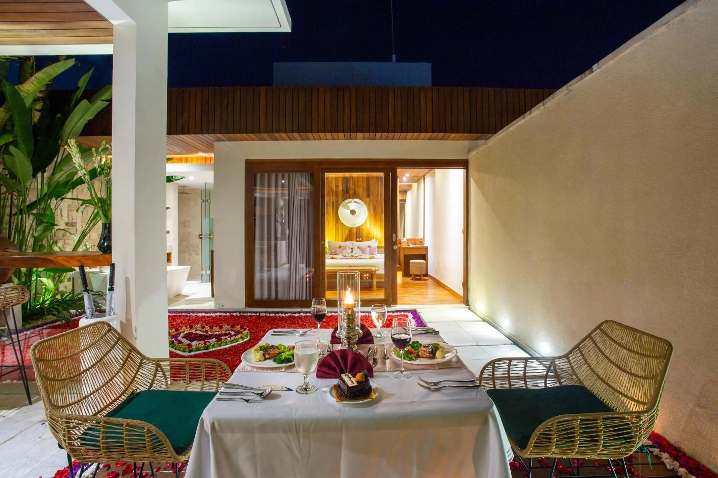 Dining area in Bali Vilaasee