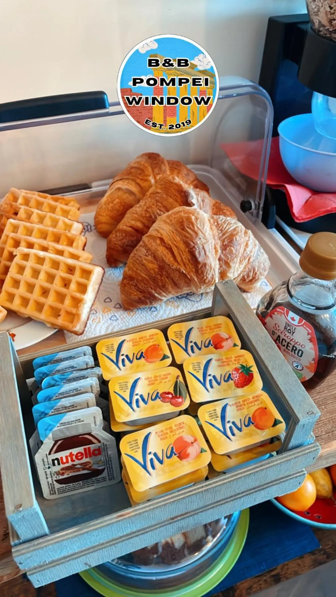 Breakfast in B&b Pompei Window