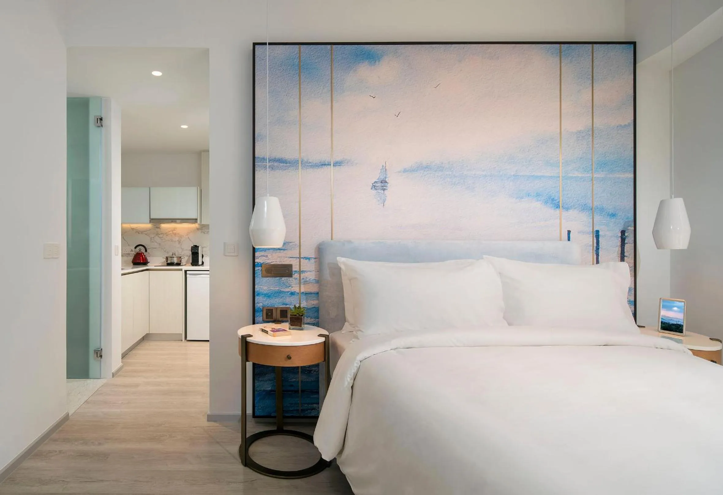 Photo of the whole room, Bed in Lanson Place Winsland, Singapore