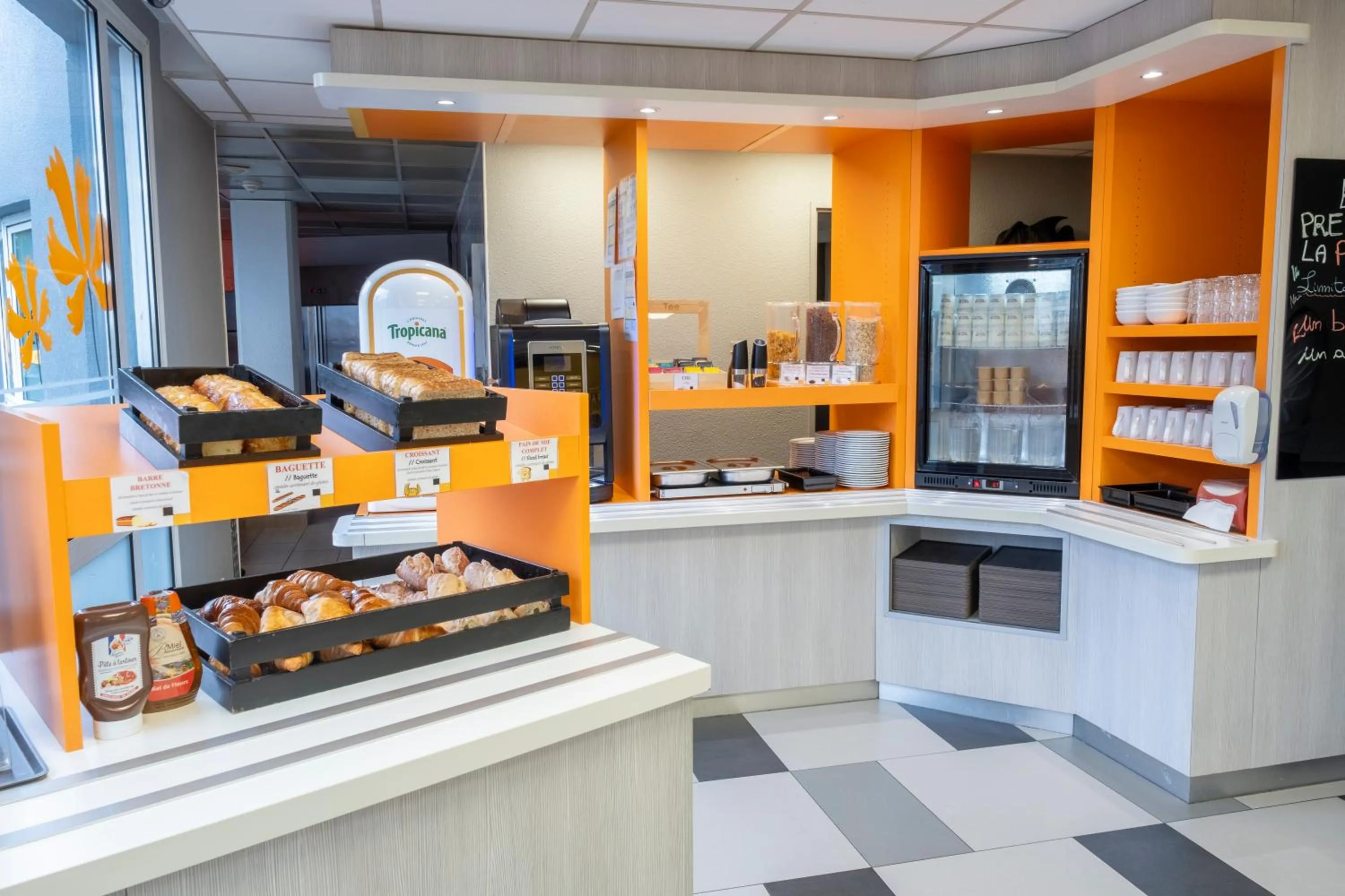 Buffet breakfast in Premiere Classe Roissy Aéroport Charles De Gaulle