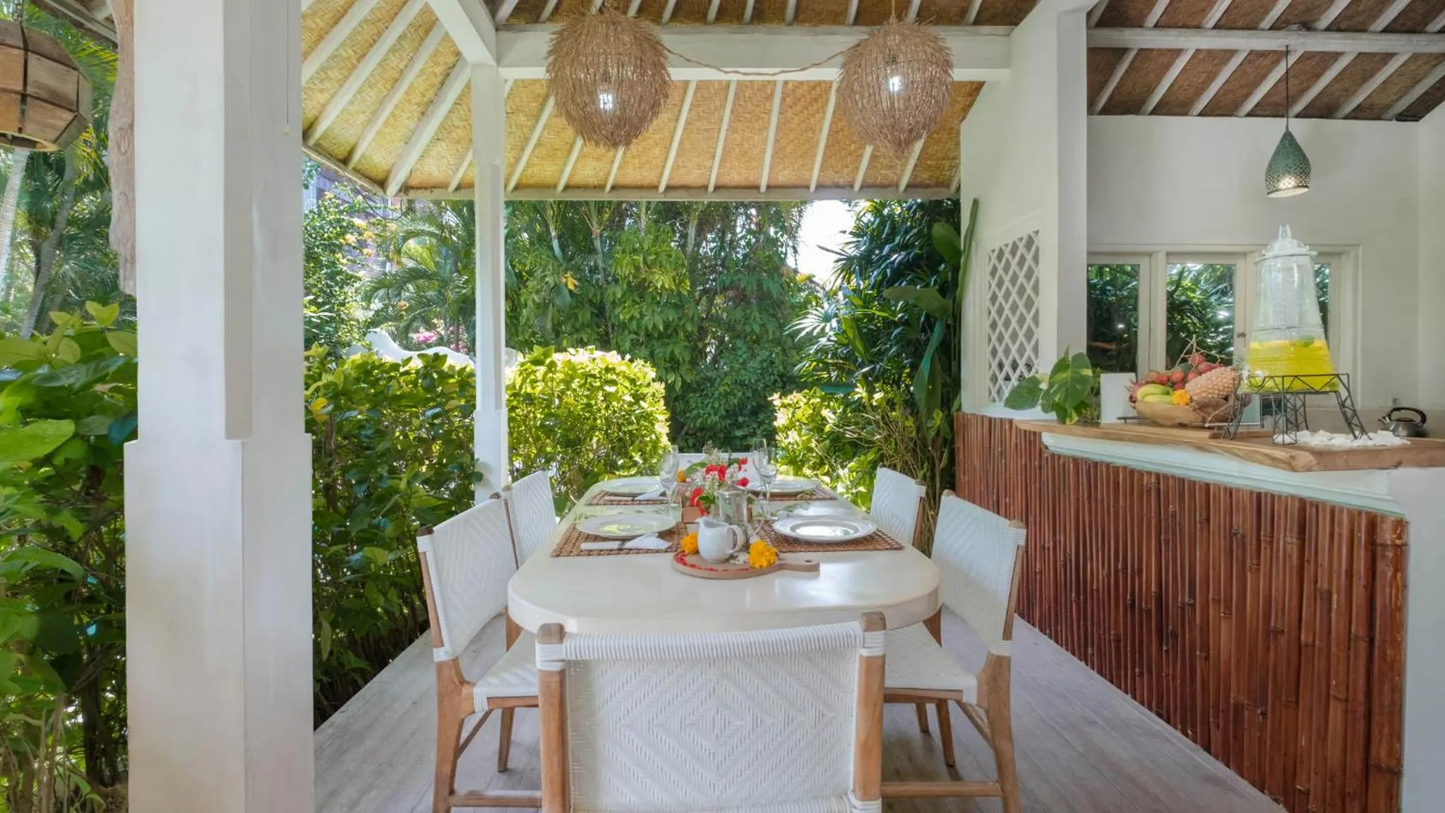 Dining area in The Ocean Luxury Villas