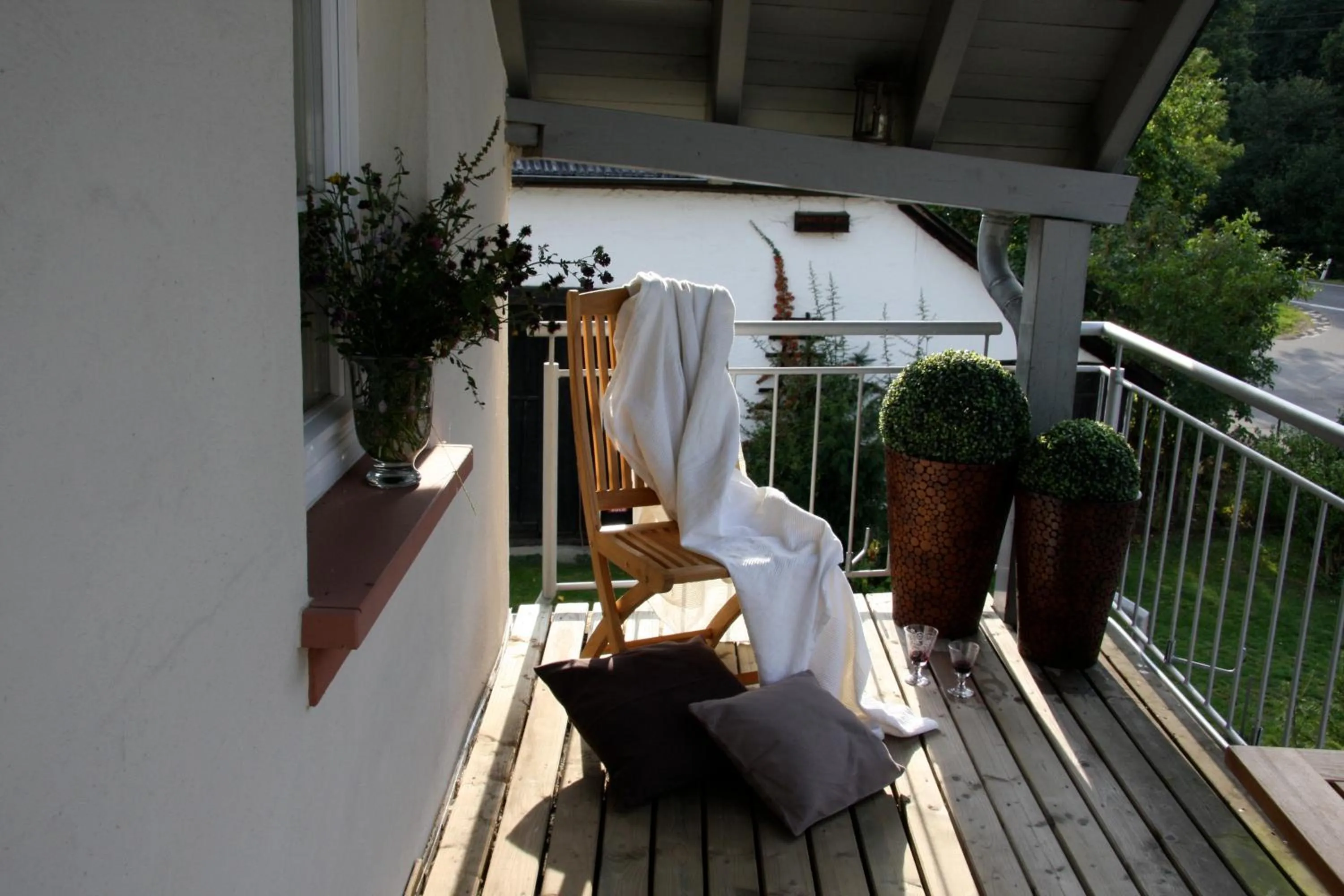 Balcony/Terrace in Landhaus Gräfendhron