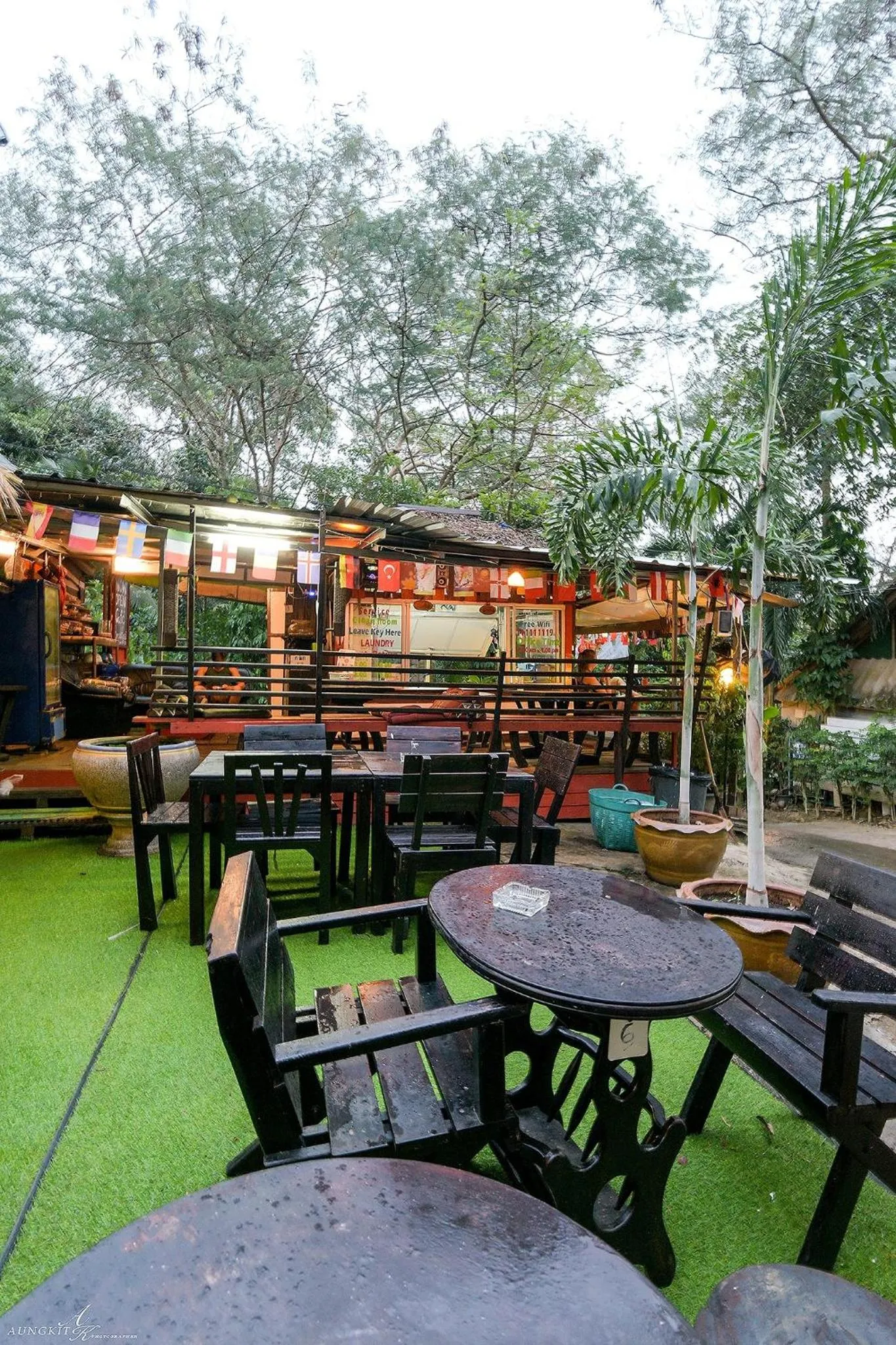 Garden view in Tuk Tuk Guesthouse