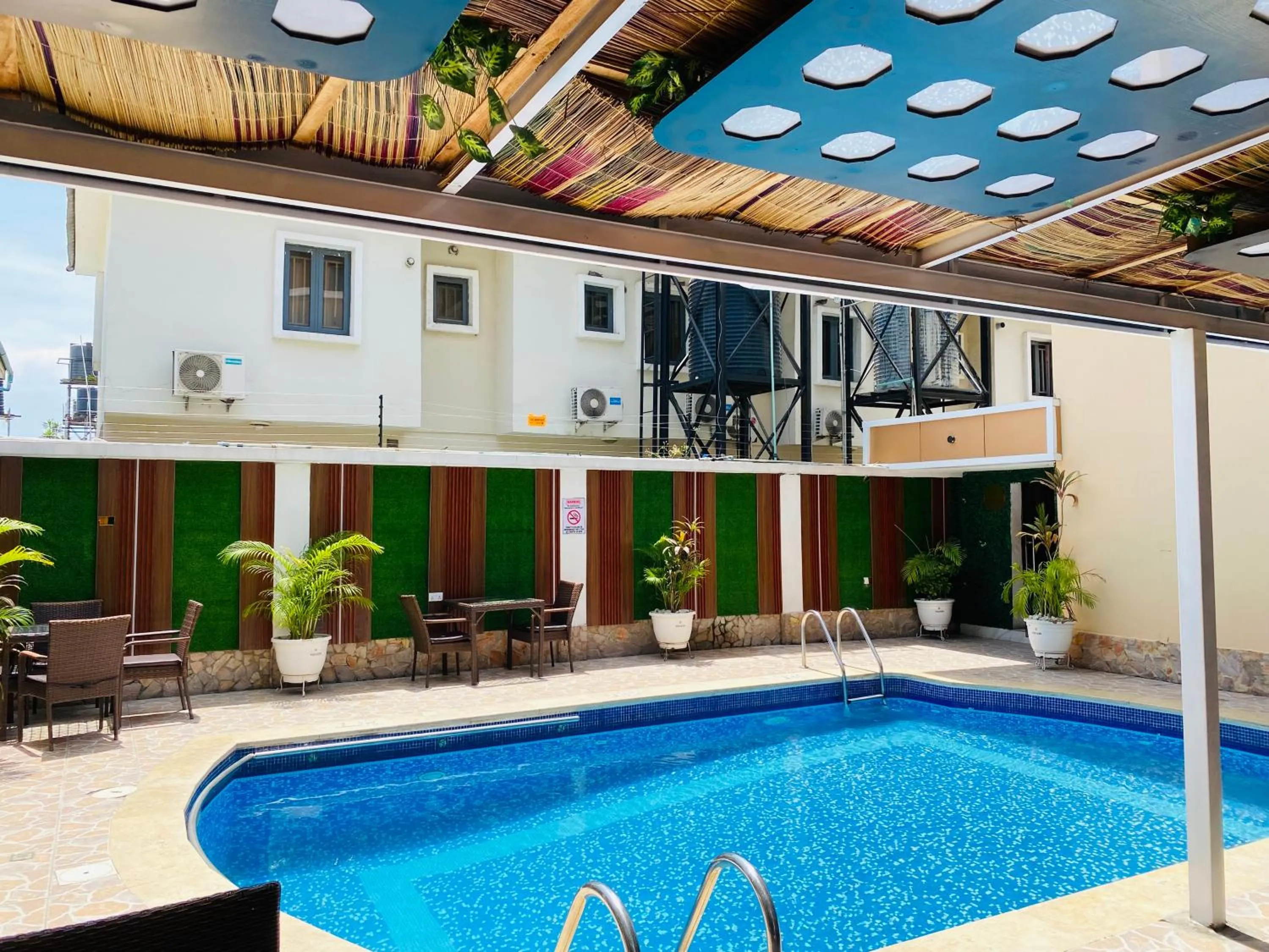 Pool view in Presken Hotel Oniru, Victoria Island
