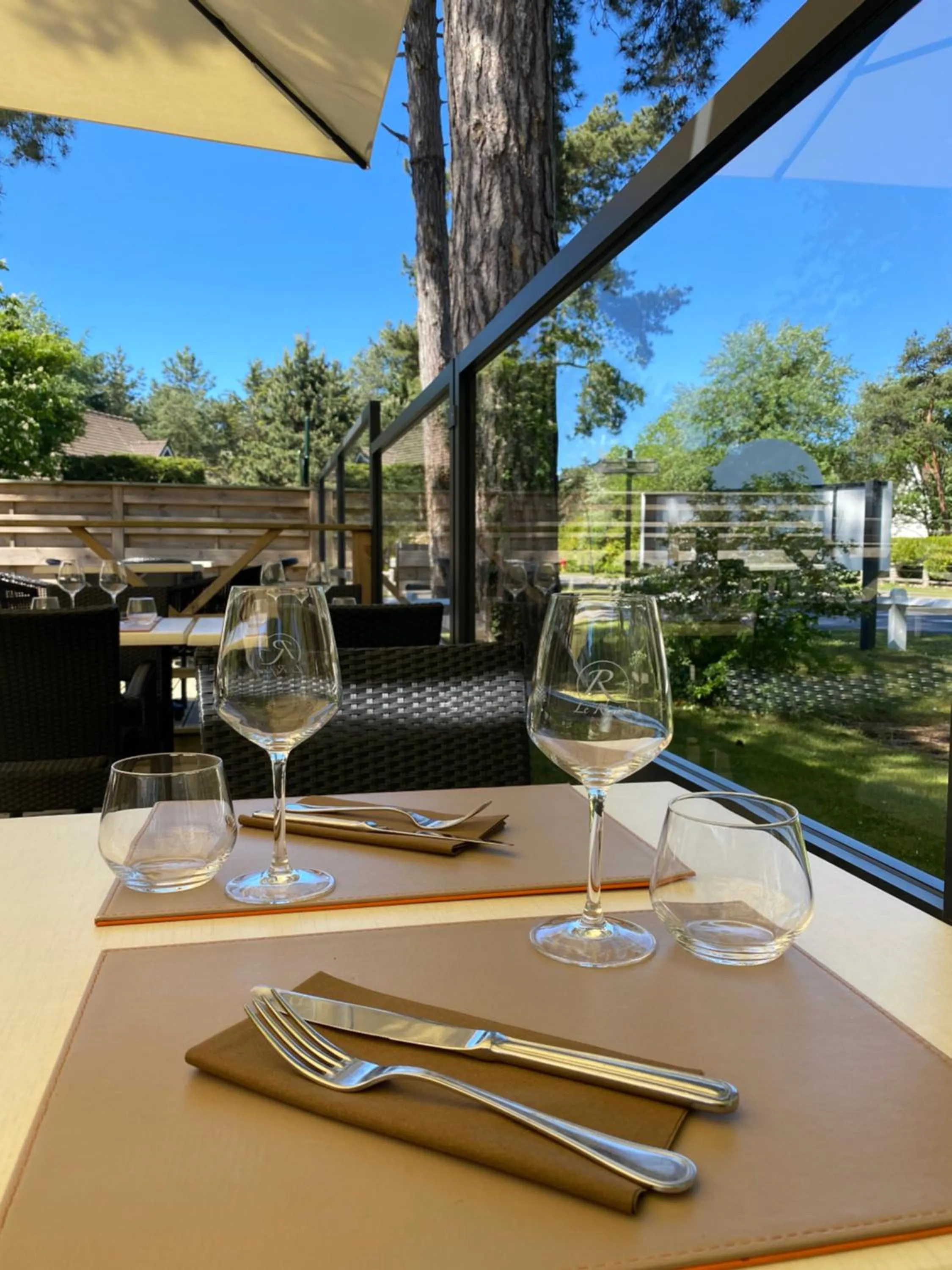 Patio in Le Regina Hôtel restaurant