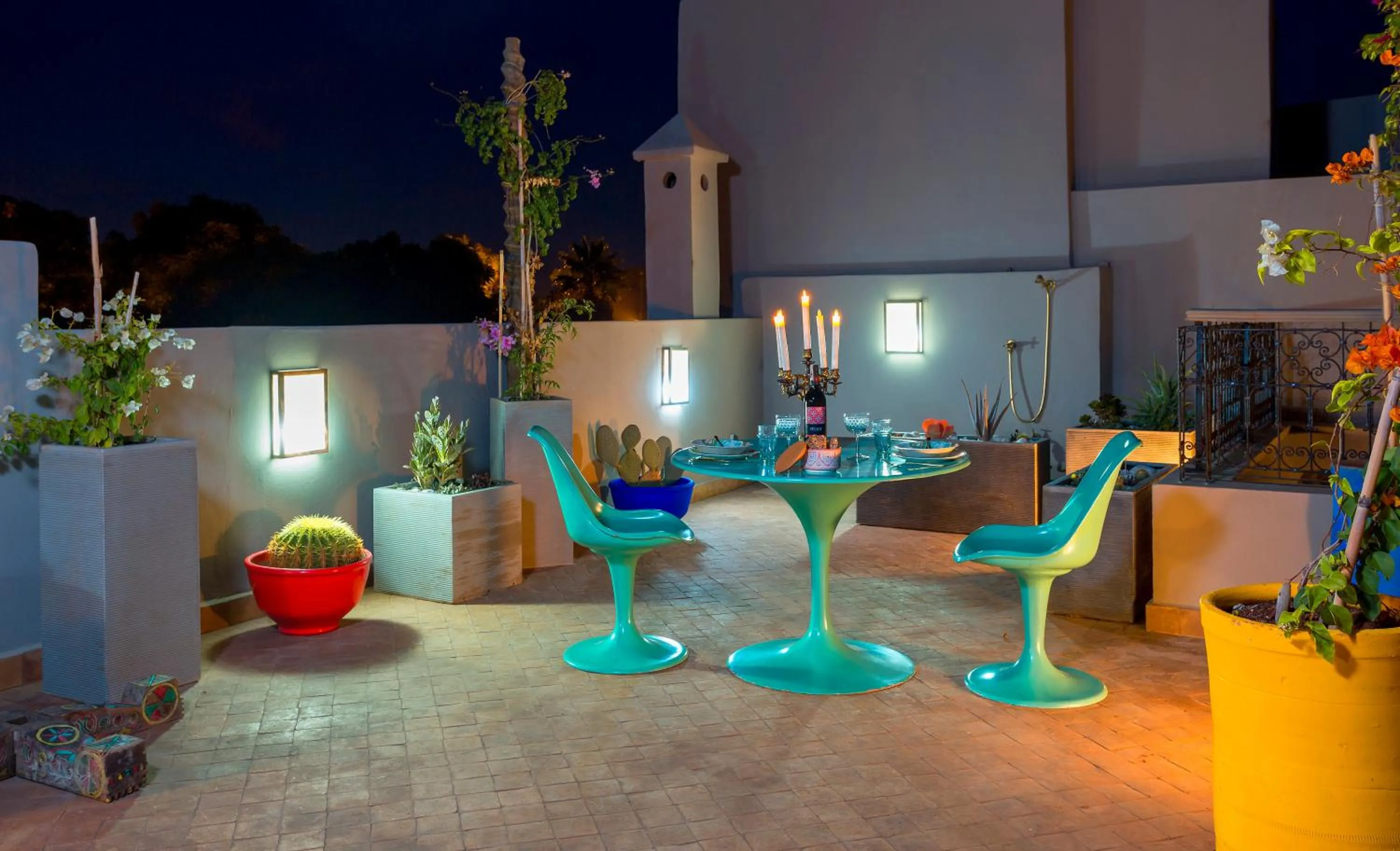 Patio in Riad Lumière