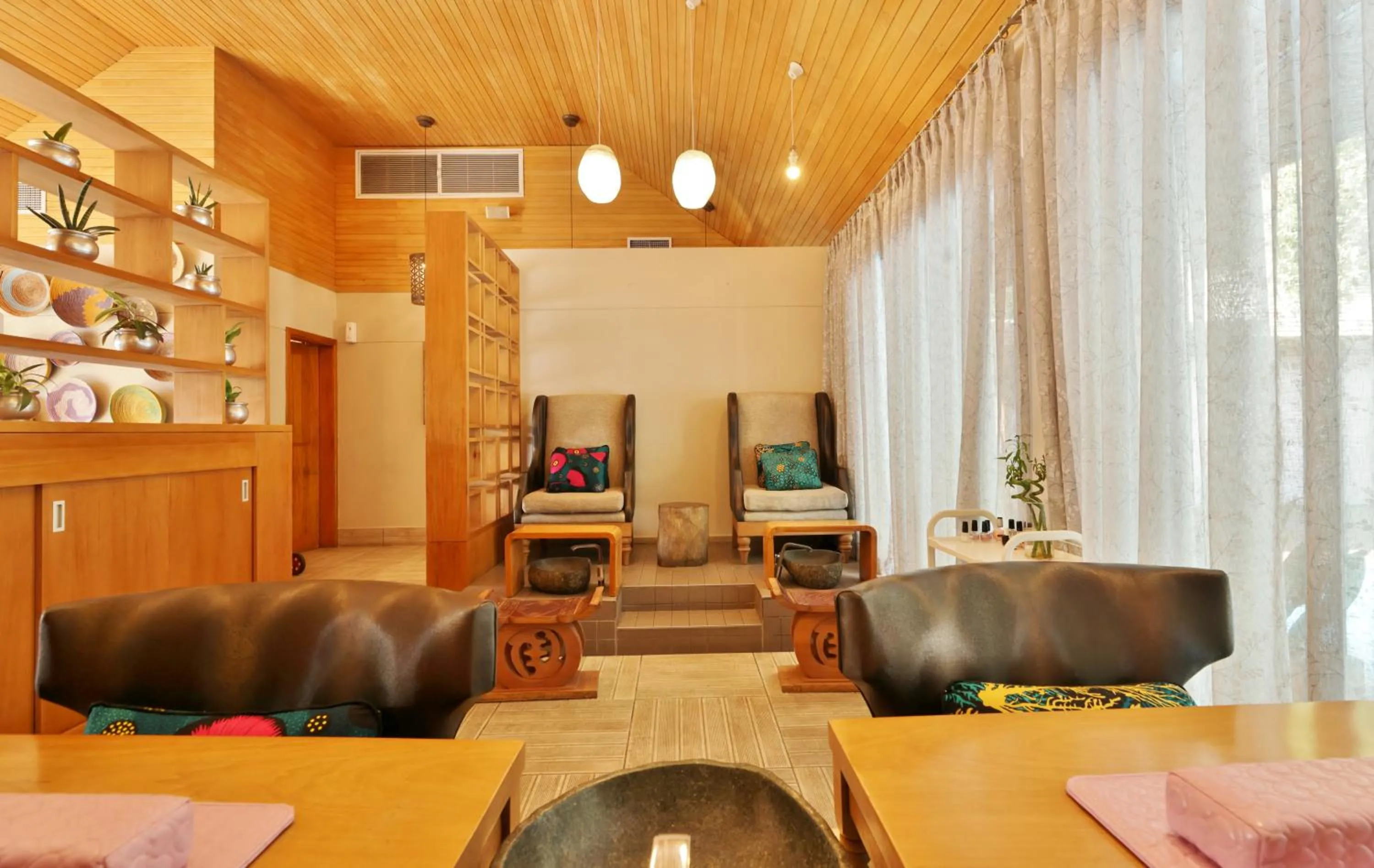 Seating area in Labadi Beach Hotel