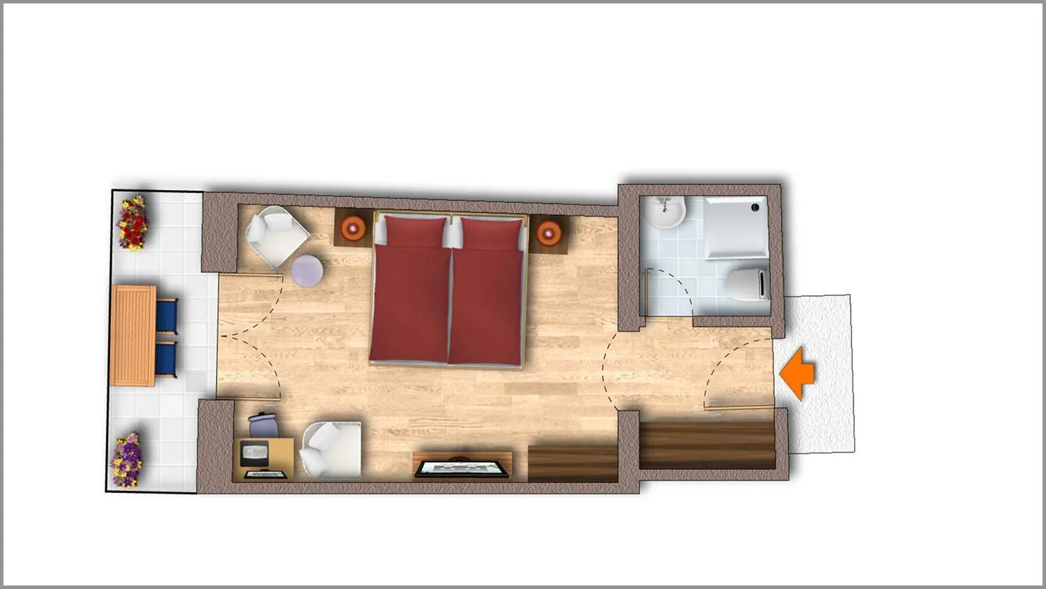 Photo of the whole room in La Pasta Hotel Restaurant