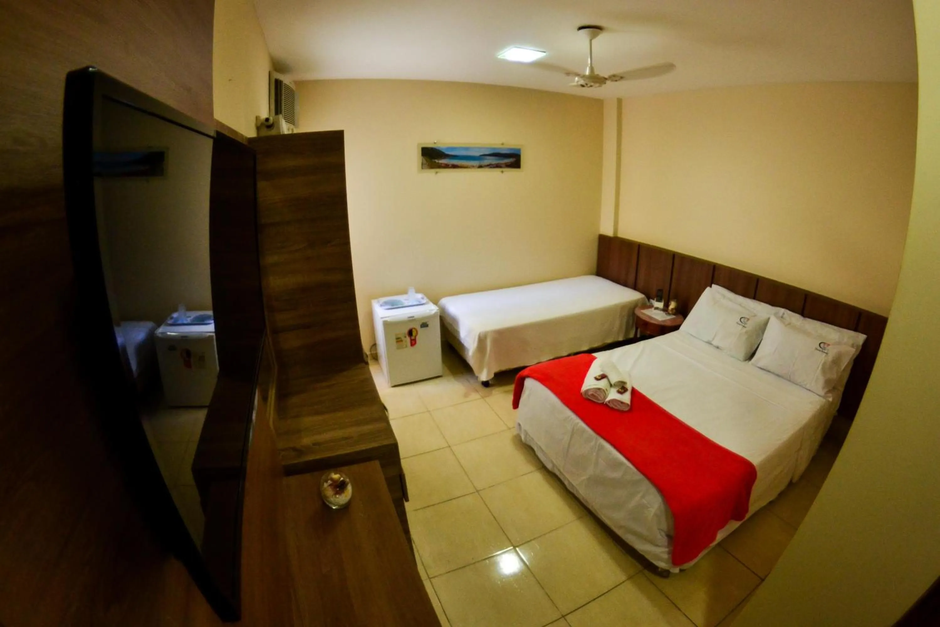 Bed in Pousada Fernandes