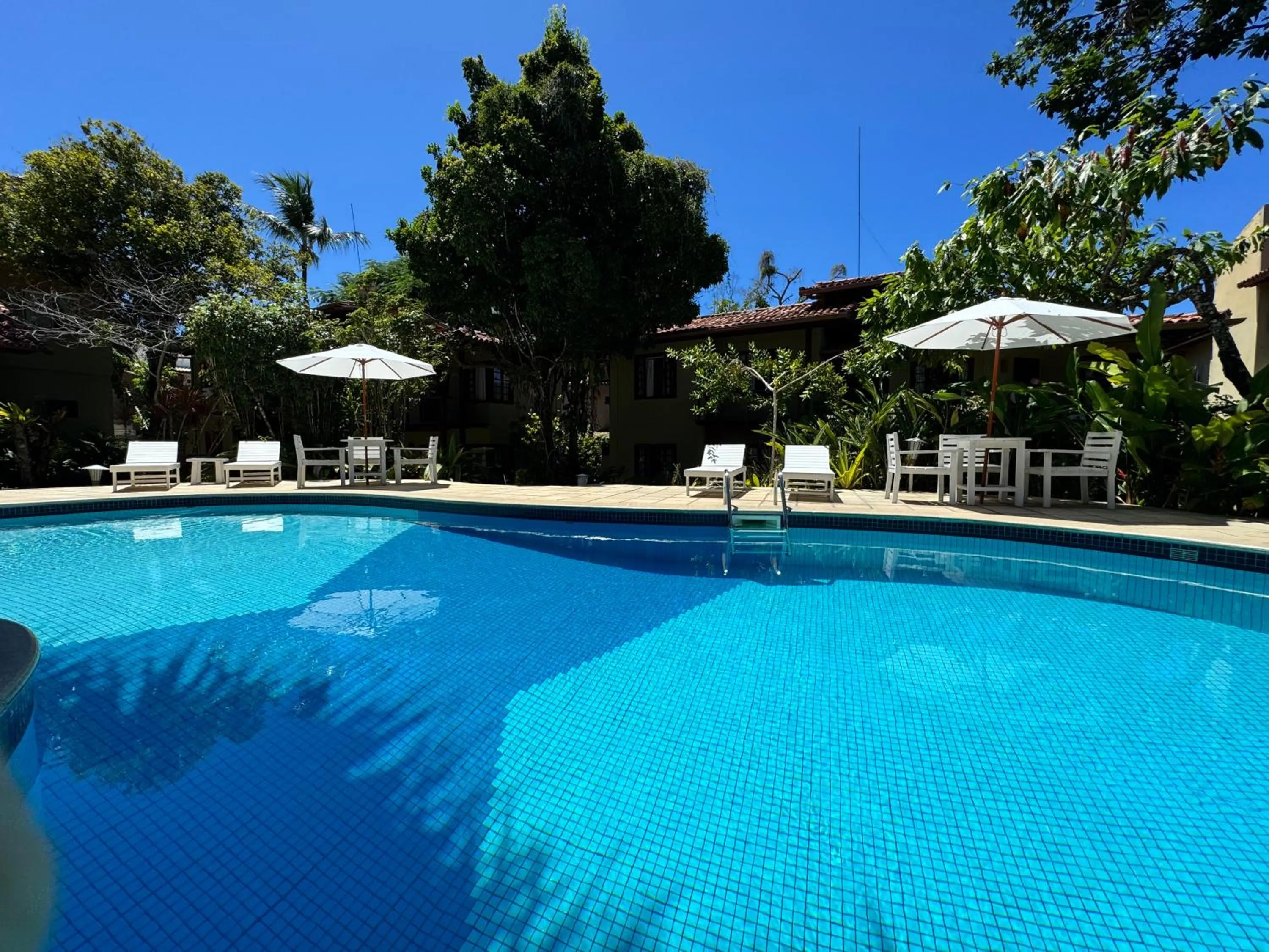 Pool view in Pousada Coisa e Tao