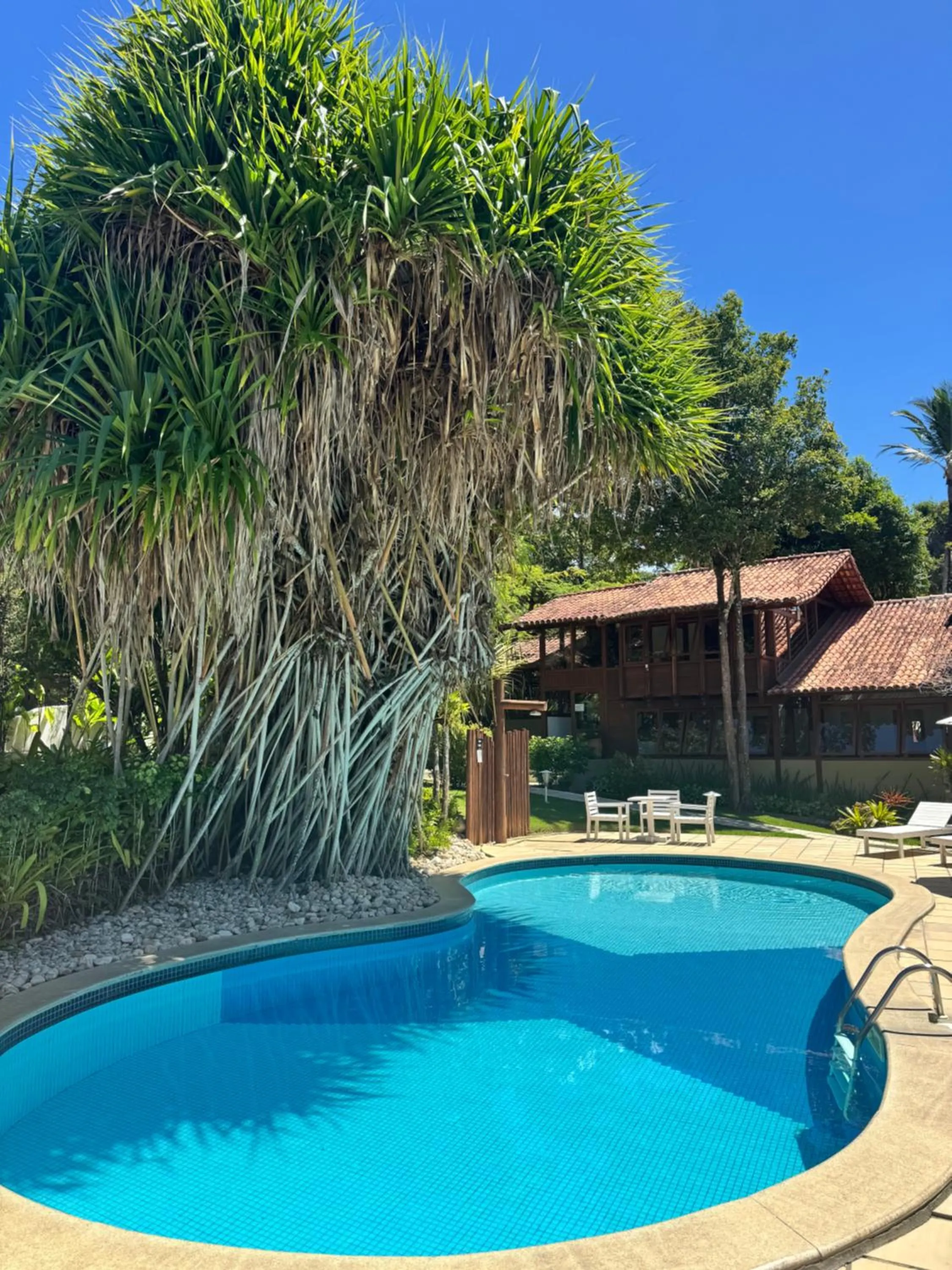 Pool view in Pousada Coisa e Tao