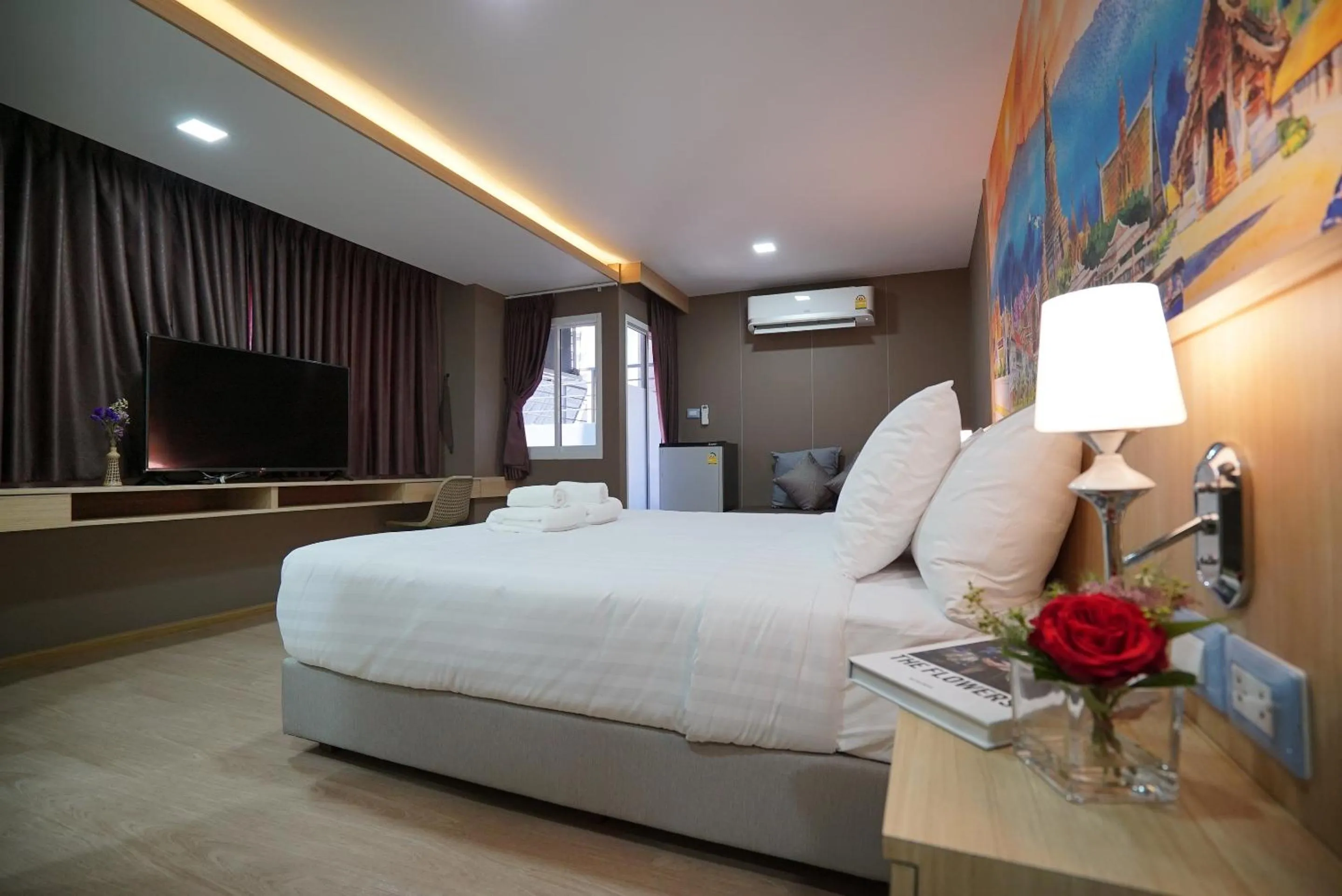 Bed in The Qube fifty Hotel