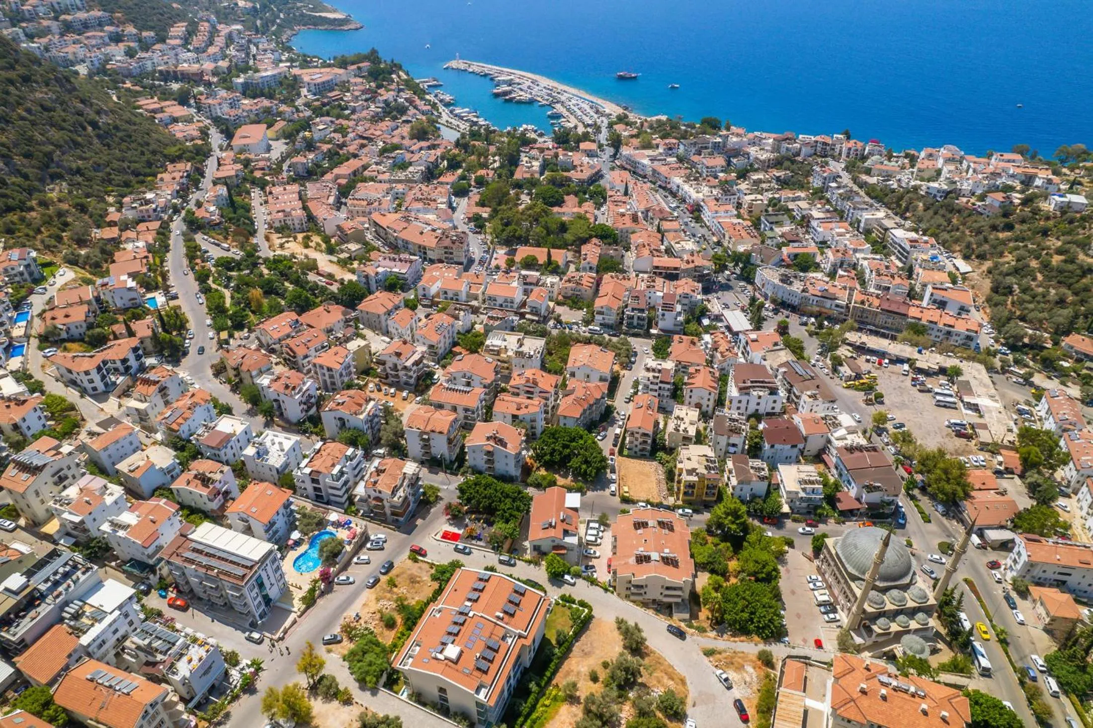 City view in Aphrodite Hotel Kaş