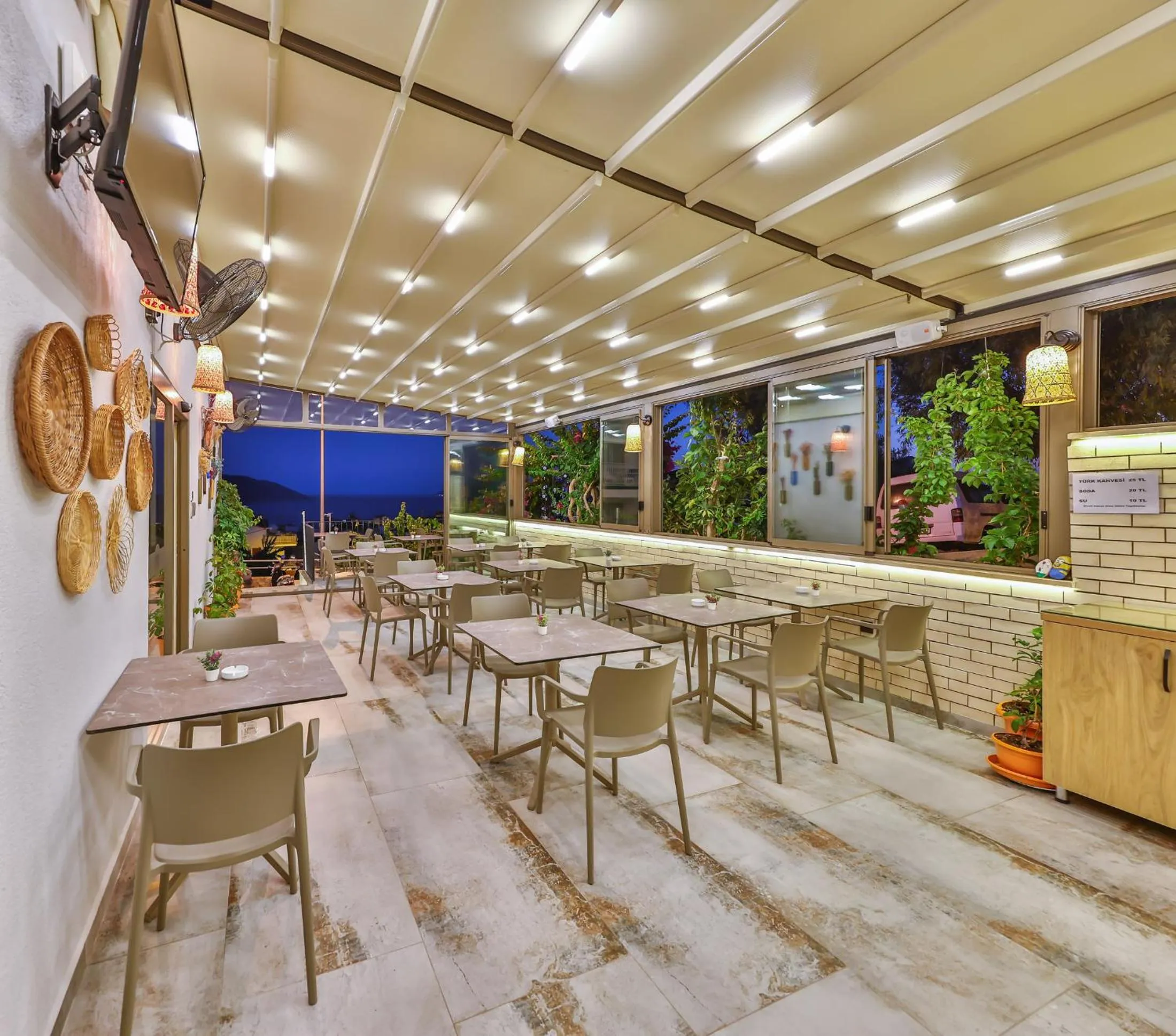 Patio in Aphrodite Hotel Kaş